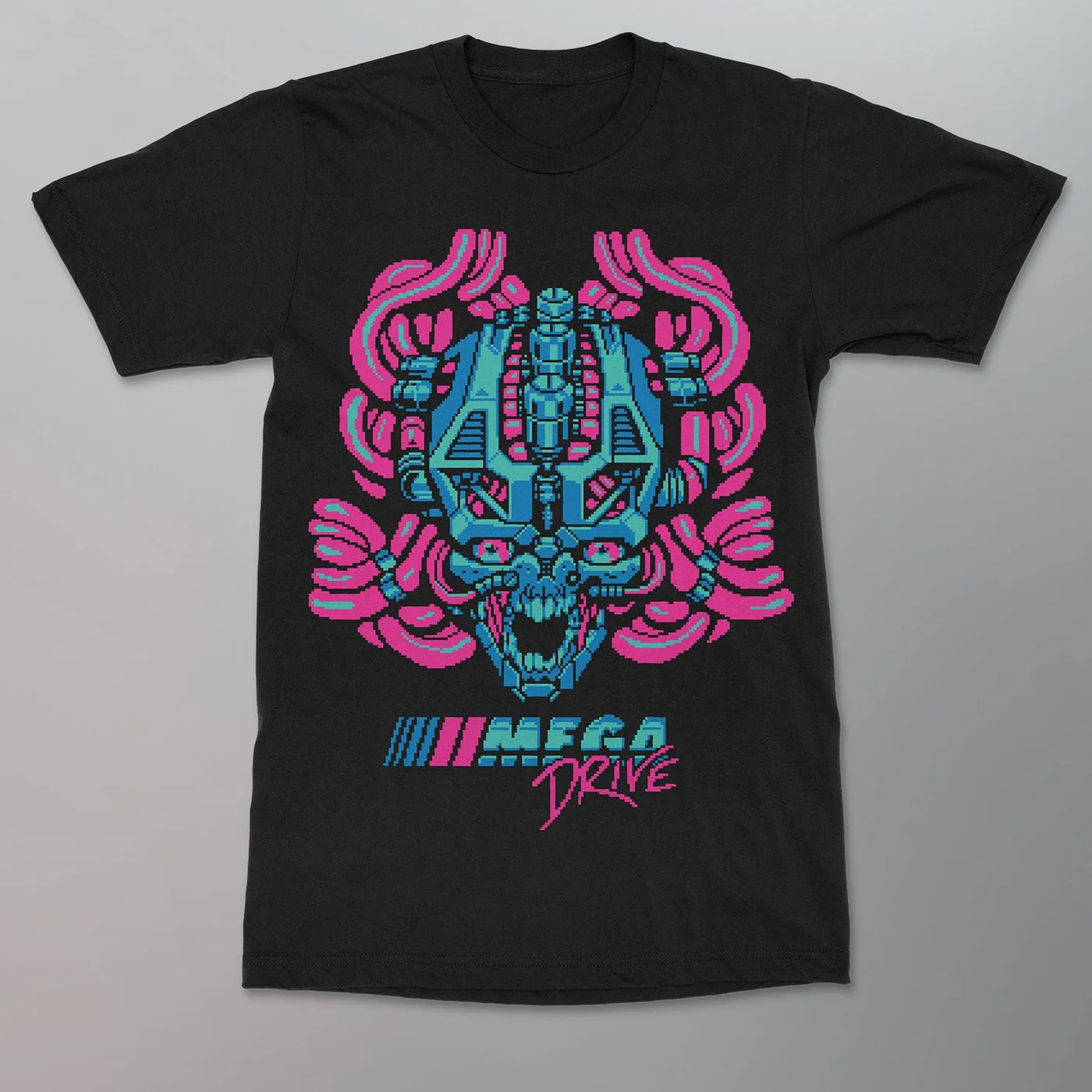 Mega Drive - Pixel Skull Shirt [Pink]