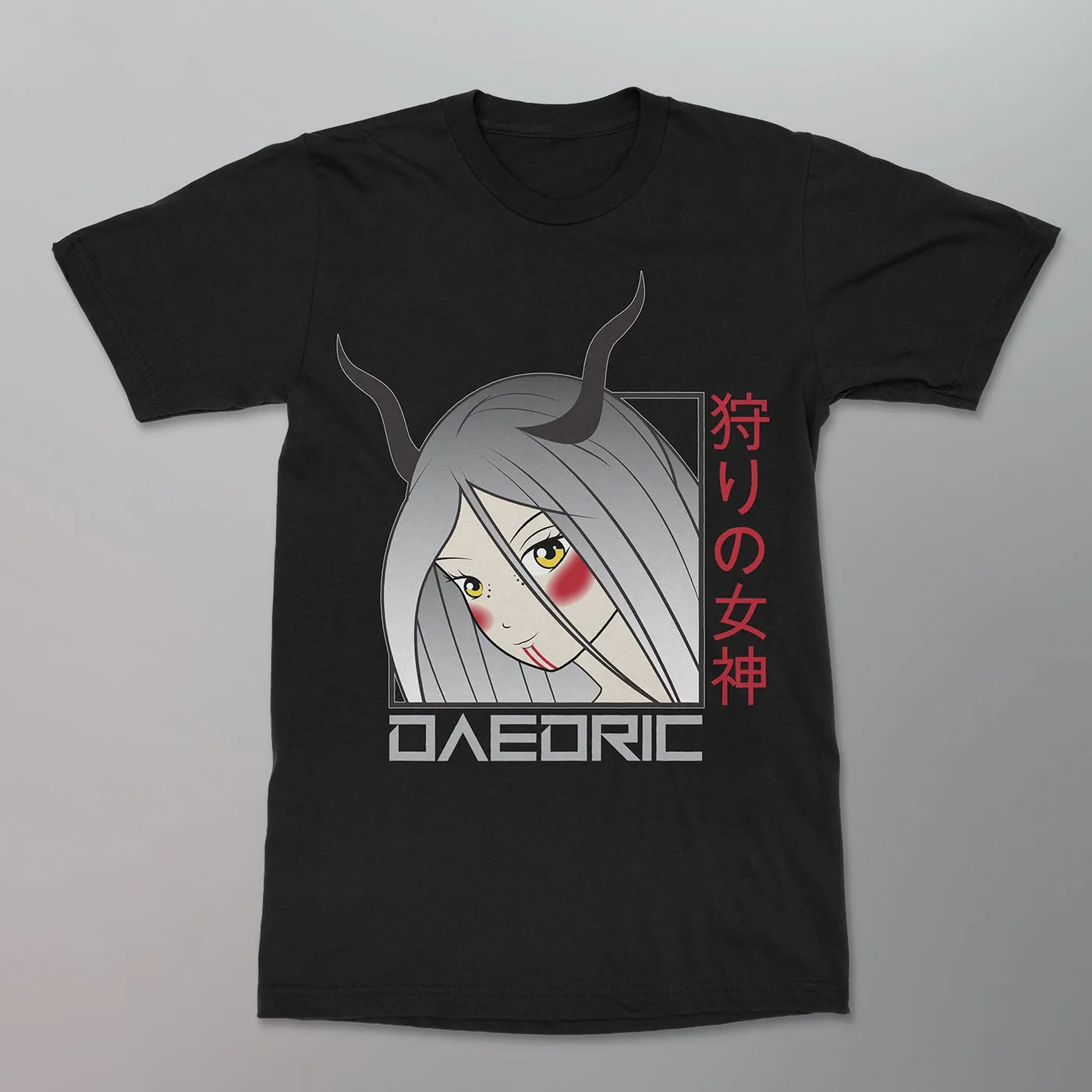 Daedric - Goddess of the Hunt Anime Shirt [Black]