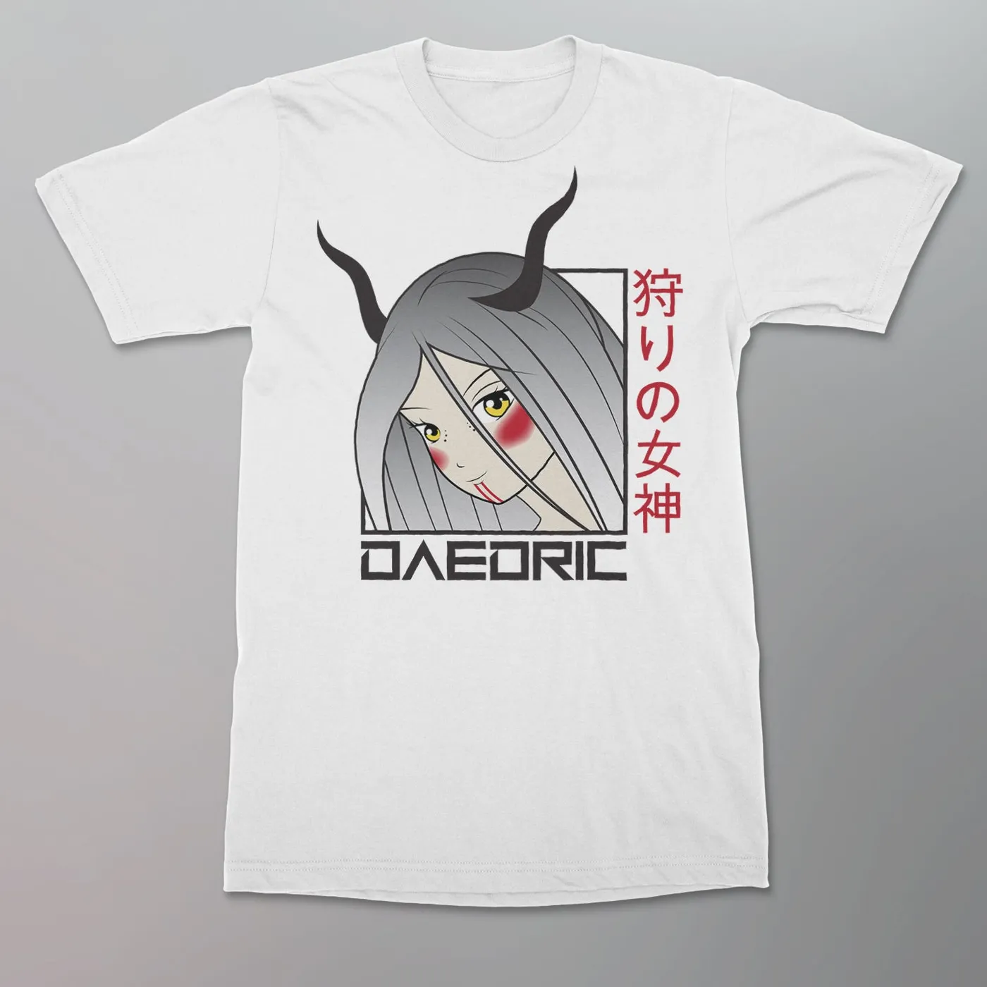 Daedric - Goddess of the Hunt Anime Shirt [White]