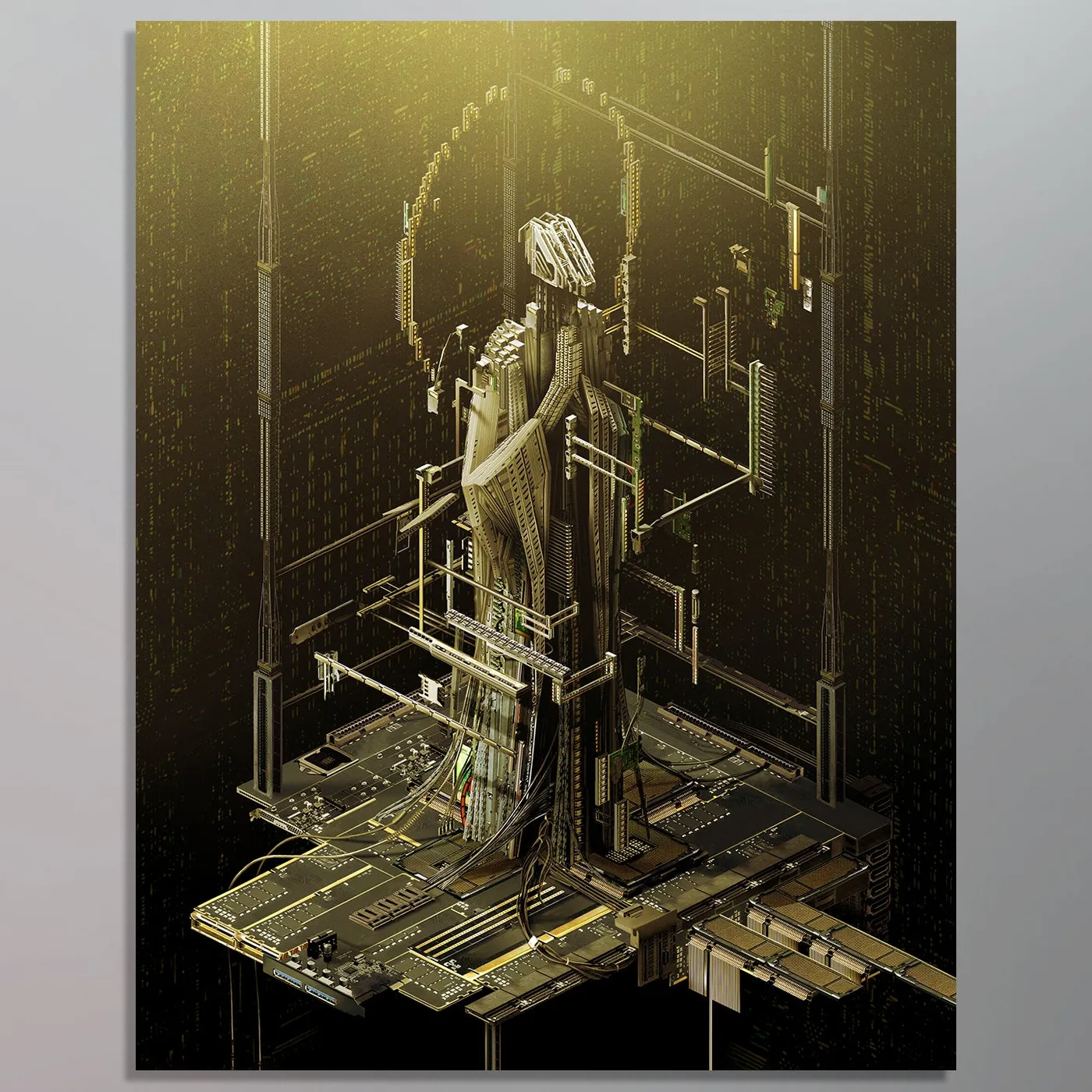 The Algorithm - Oracle Machine Canvas Art Print