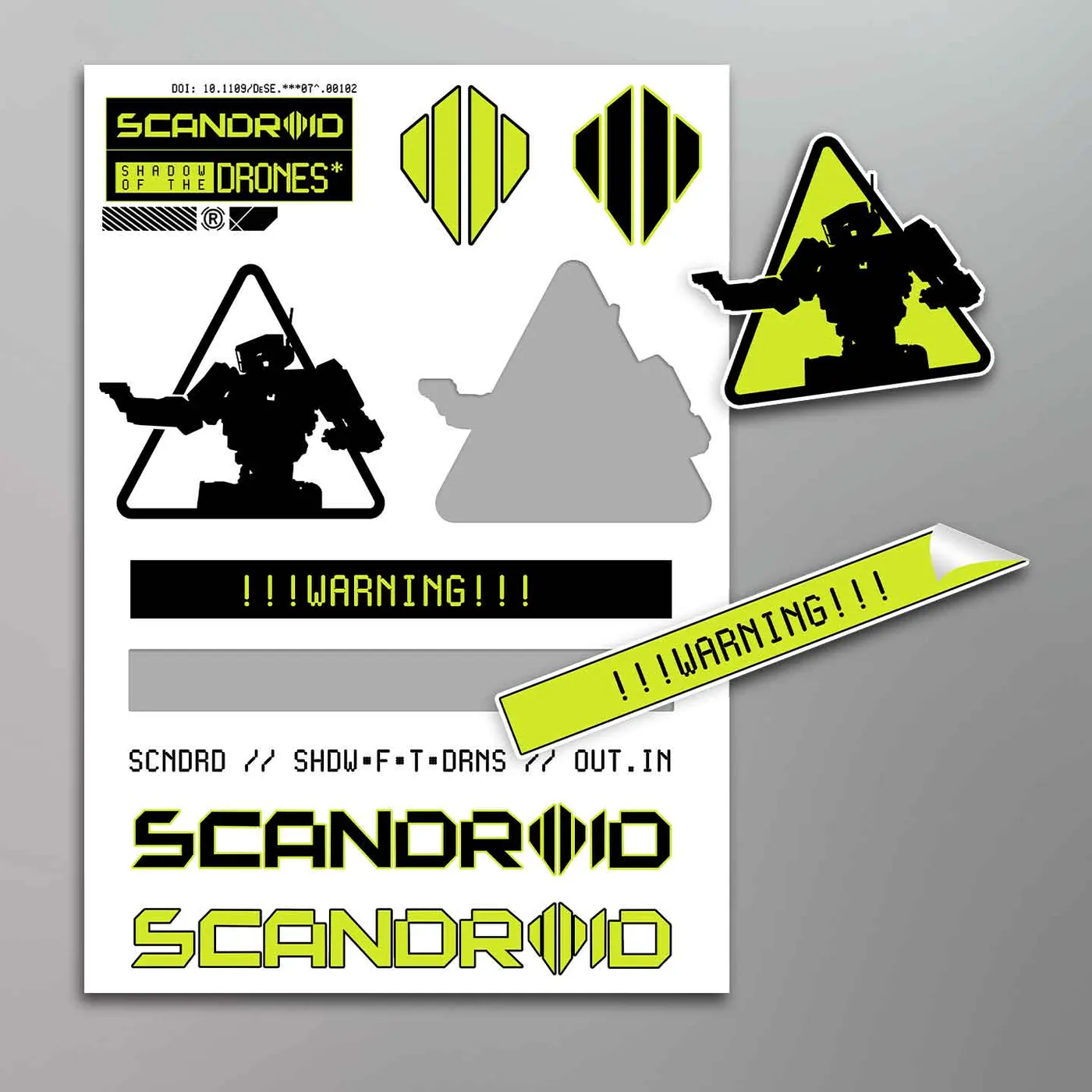 Scandroid - Shadow of The Drones Sticker Sheet