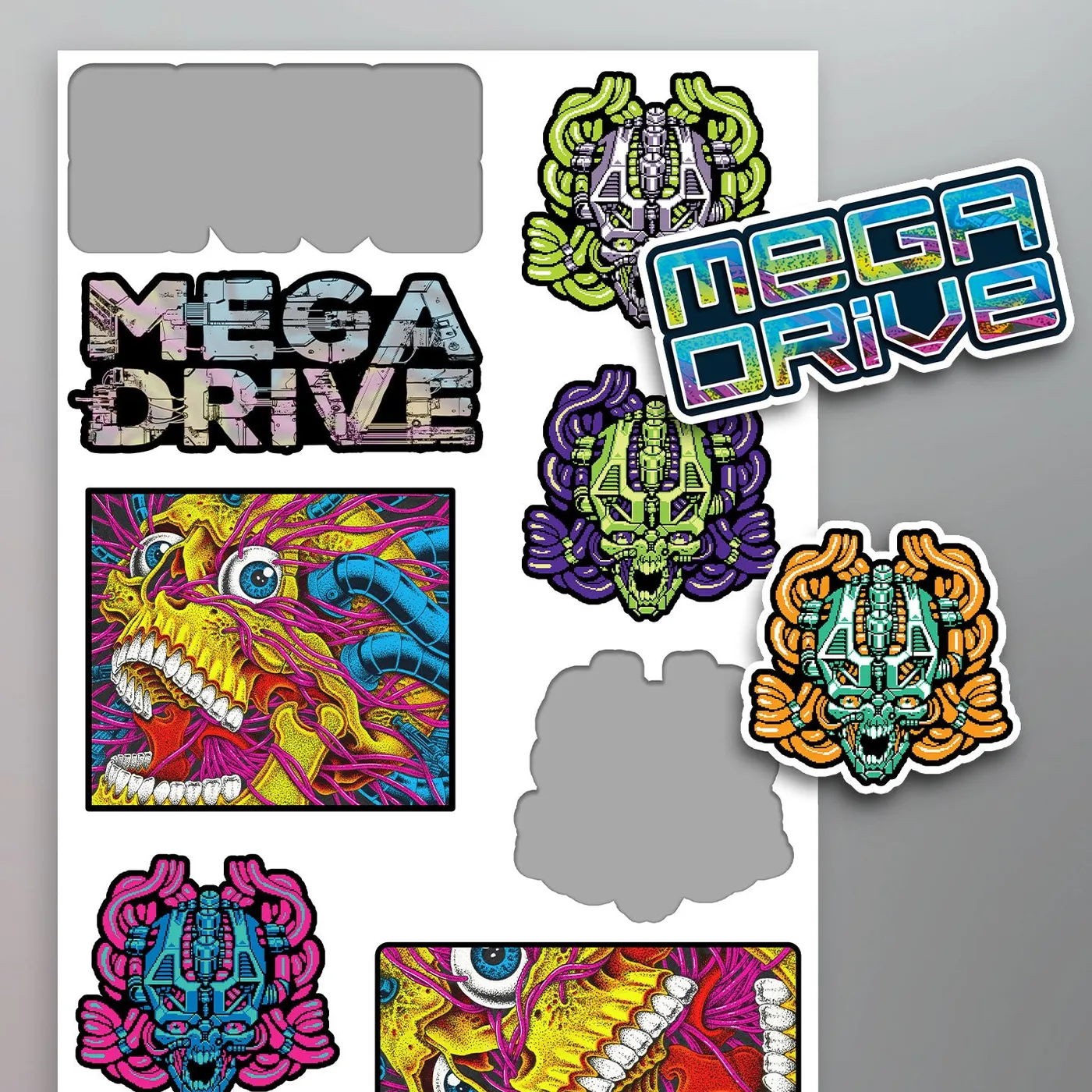 Mega Drive - 199XAD Sticker Sheet