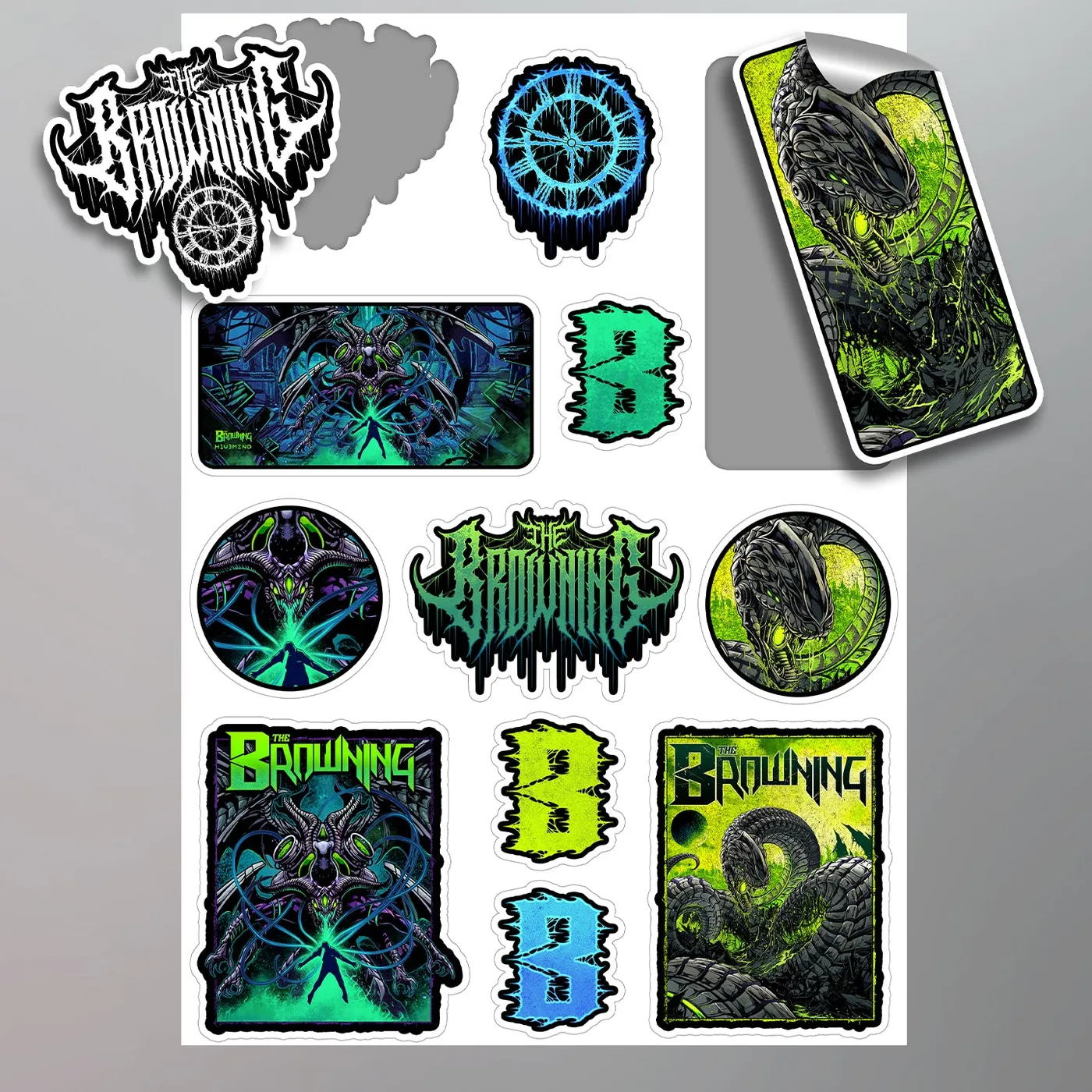 The Browning - Poison/Hivemind  Sticker Sheet