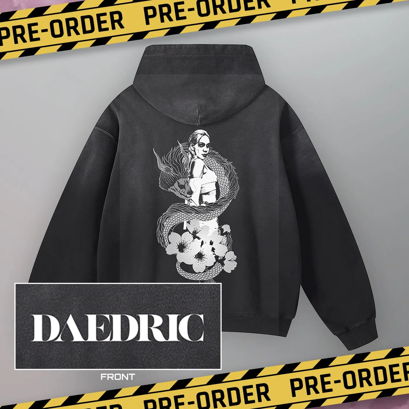 Daedric - Blossom Hoodie [Sunfade Black]