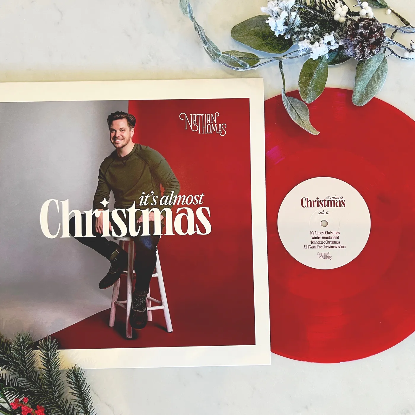 Nathan Thomas "It's Almost Christmas" - Limited Edition Vinyl Record