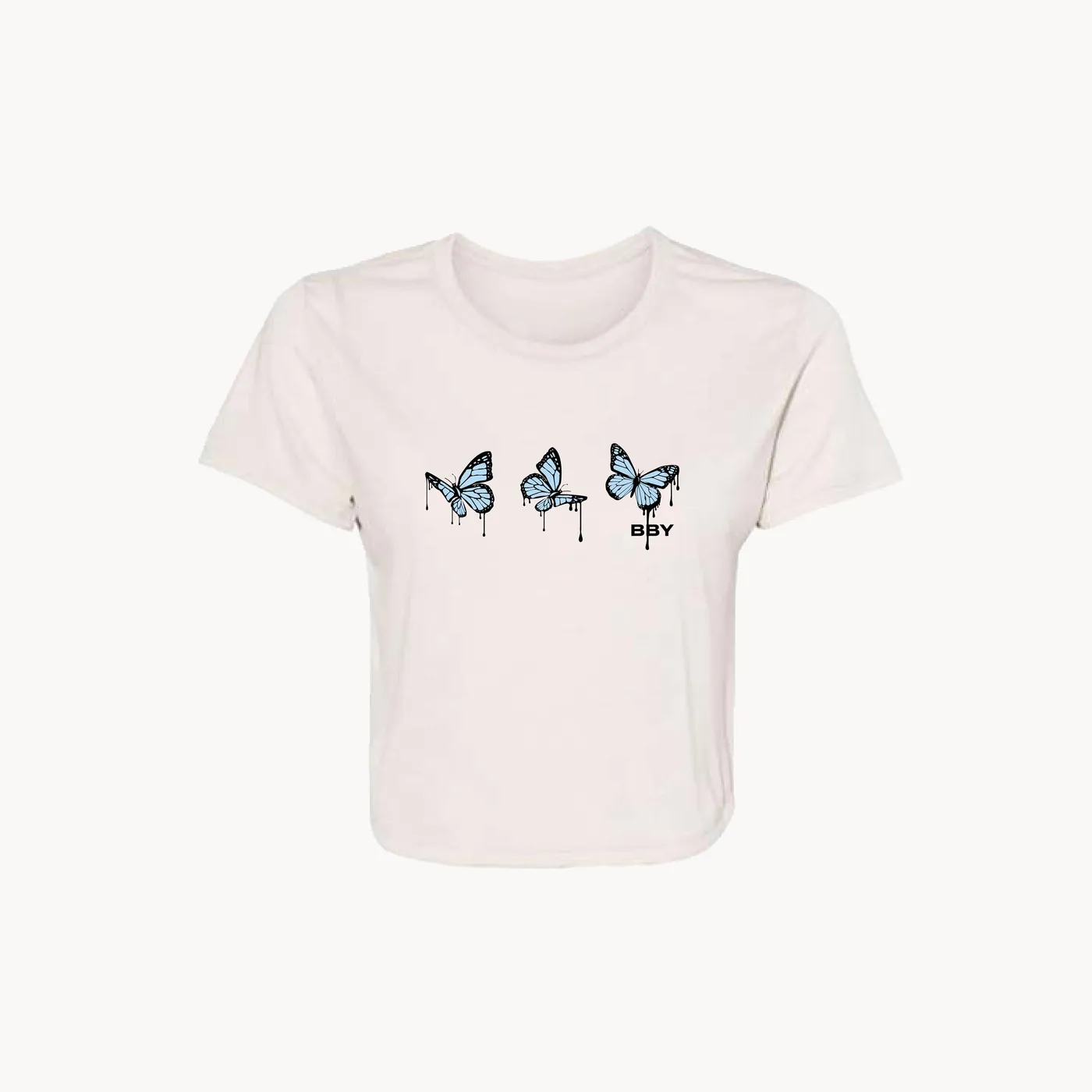Piper Rockelle You Give Me Butterflies Crop Tee