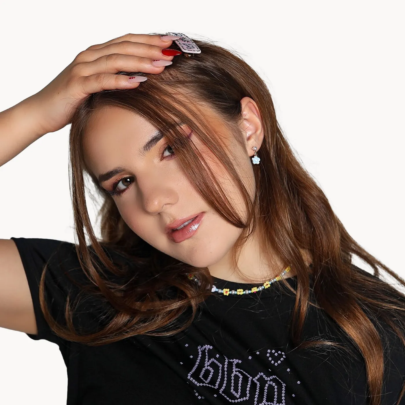 Piper Rockelle Mini Pearl & Flower Charm Earrings