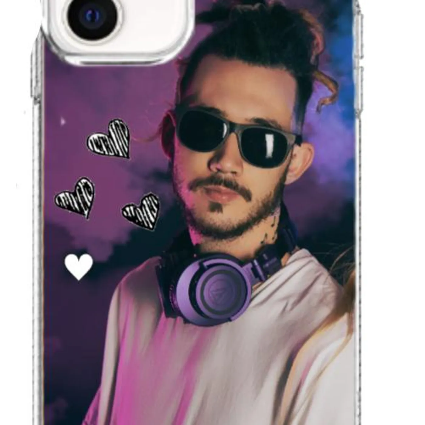 JackEL "Purple Hearts" iPhone Case