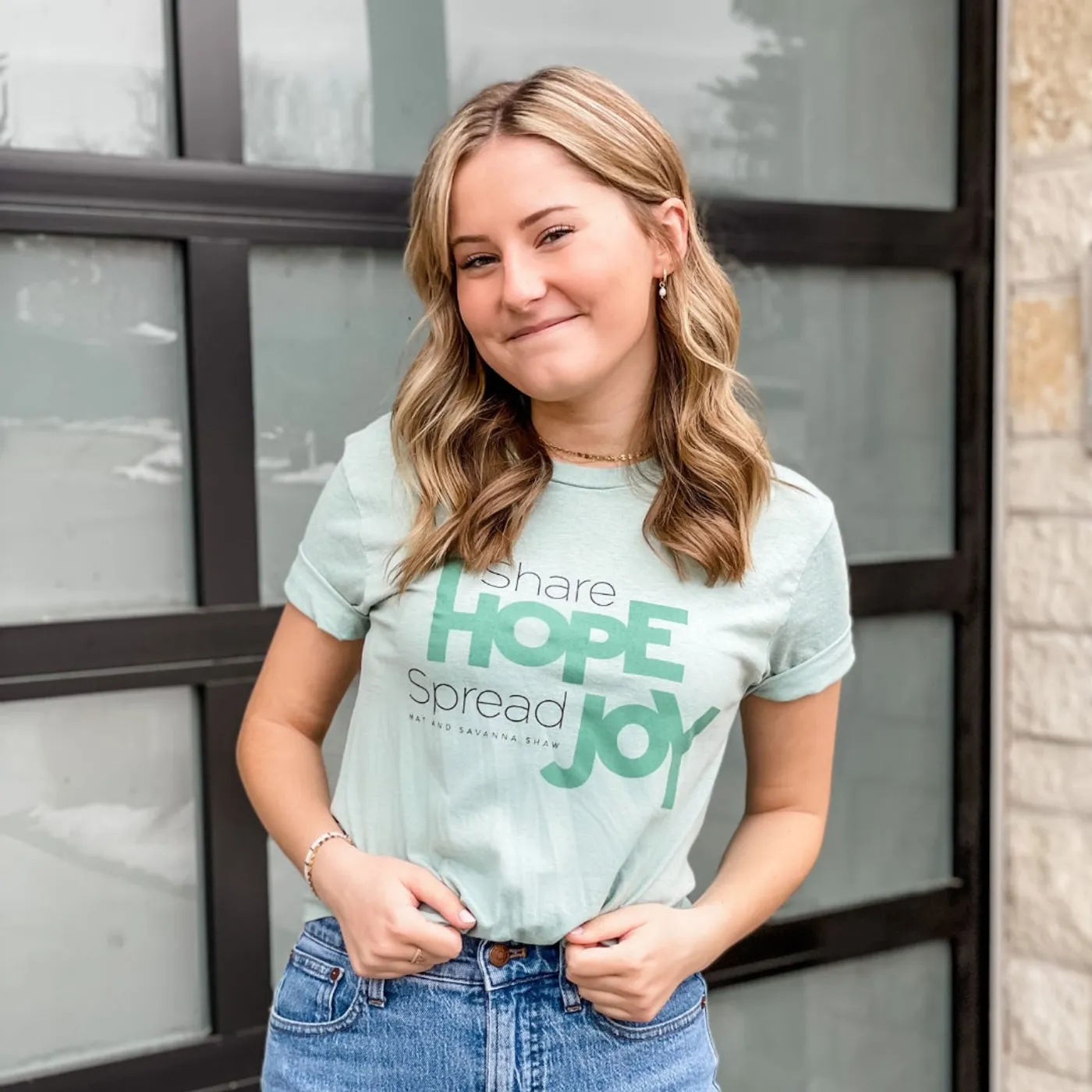 Mat and Savanna Shaw Green T-Shirt