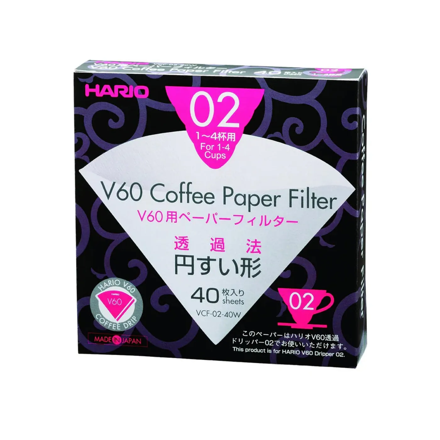 Esprit D'Air Hario V60 02 Filter Papers (40 Pack)