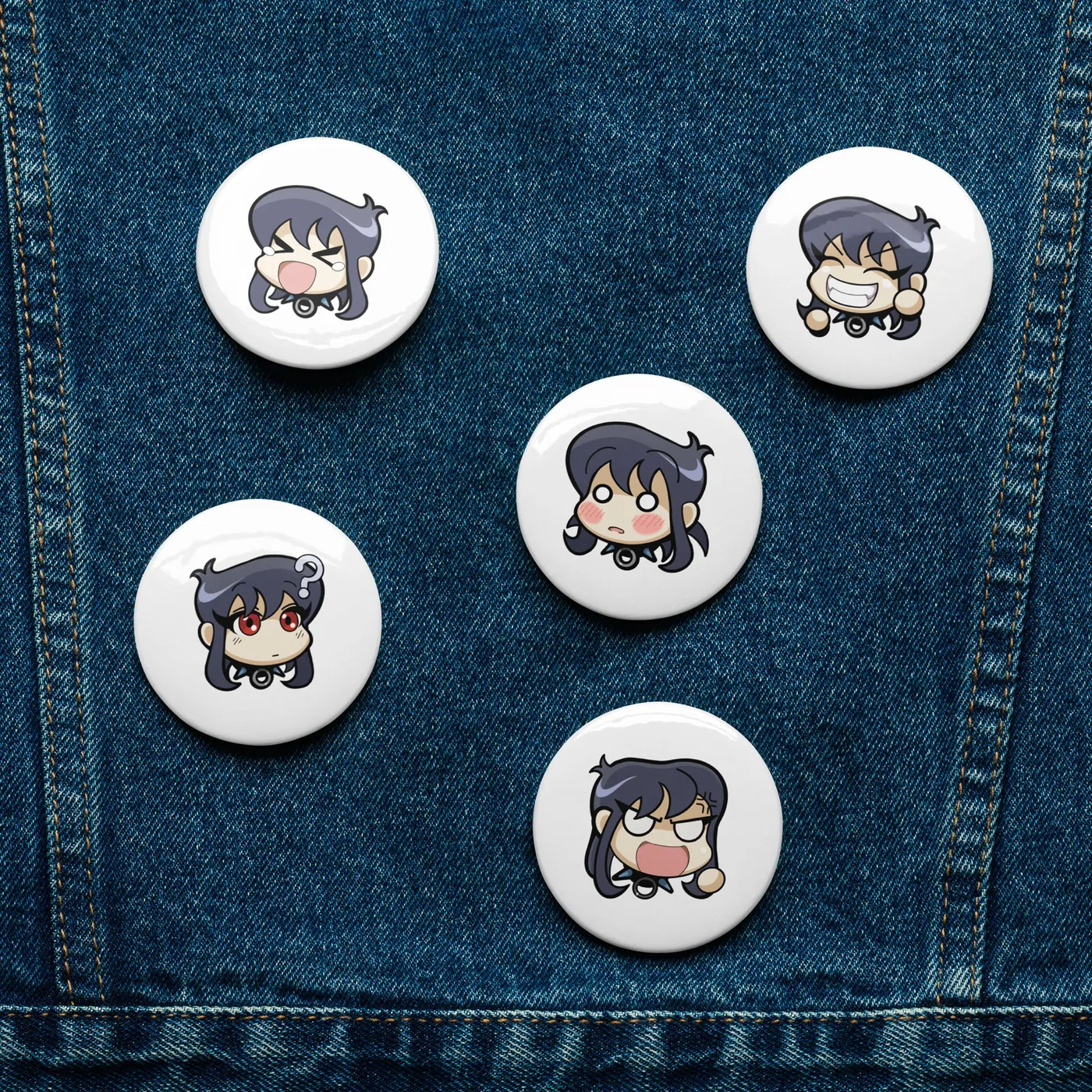 Esprit D'Air Kai Discord Emoji Pins (Set 1 of 2)