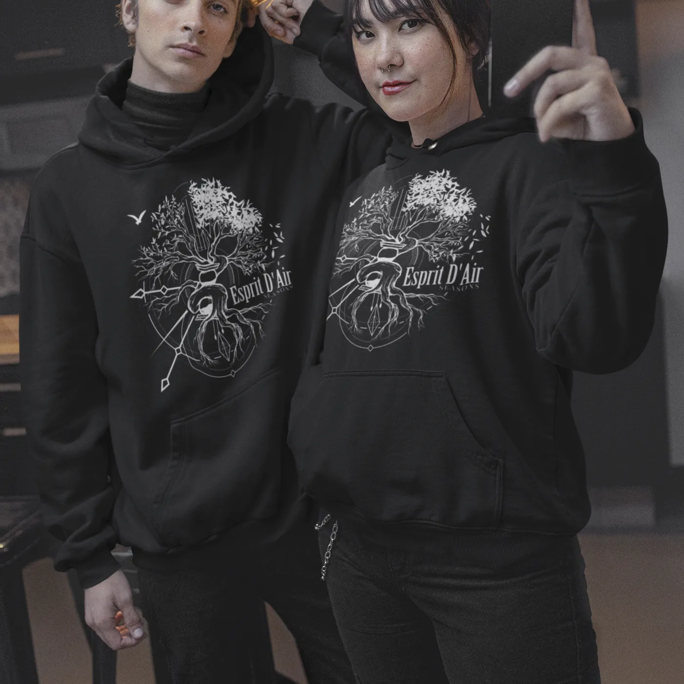 Esprit D'Air Seasons Hoodie (Faded Black) + Album Download