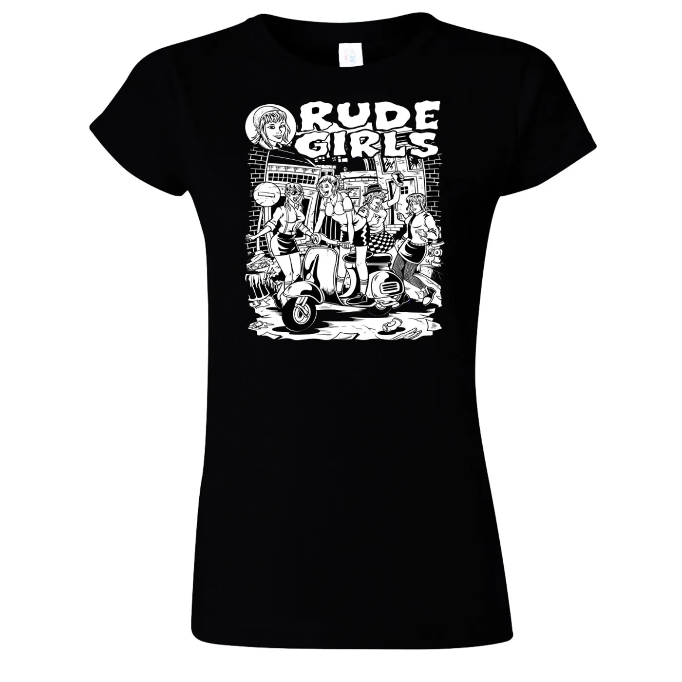 Rude Girls Rude Girl Shirt (Women)  Black