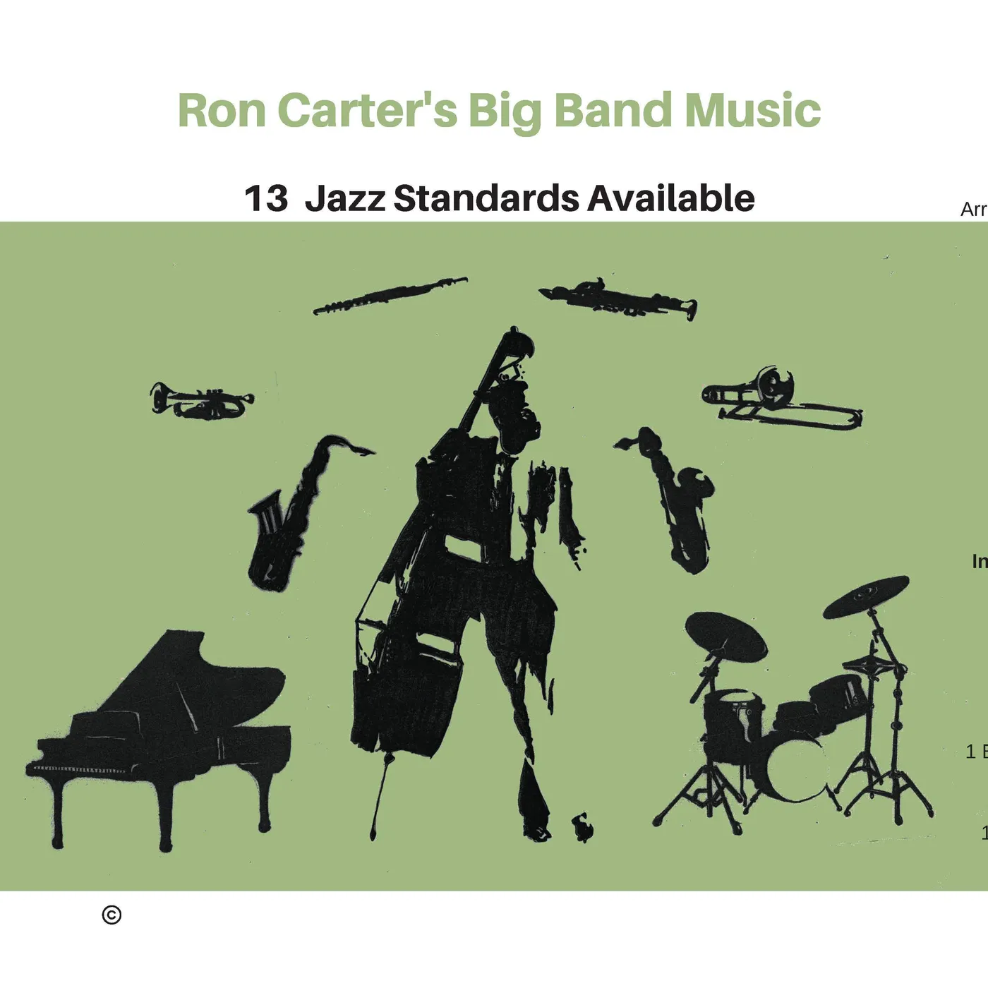 Ron Carter Big Band tunes arranged by Bob Freedman