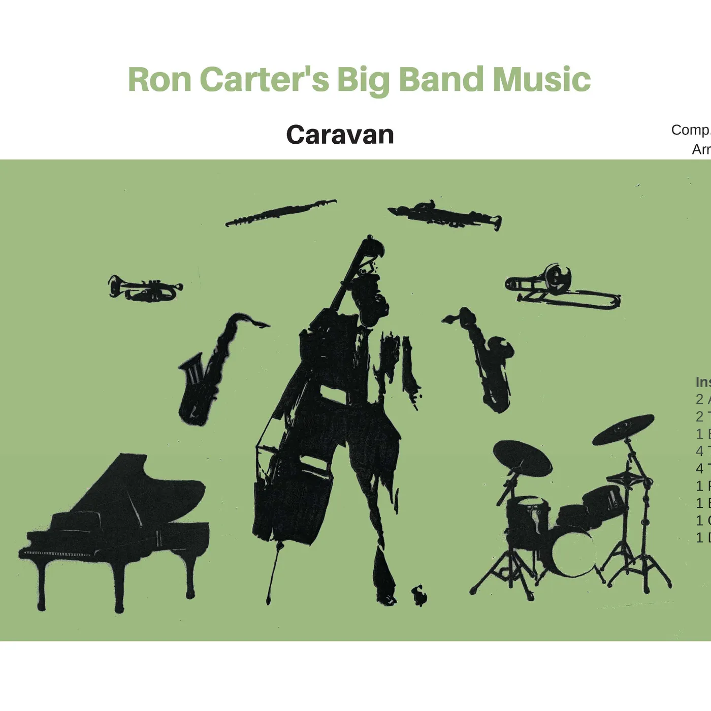 Ron Carter Big Band tunes arranged by Bob Freedman