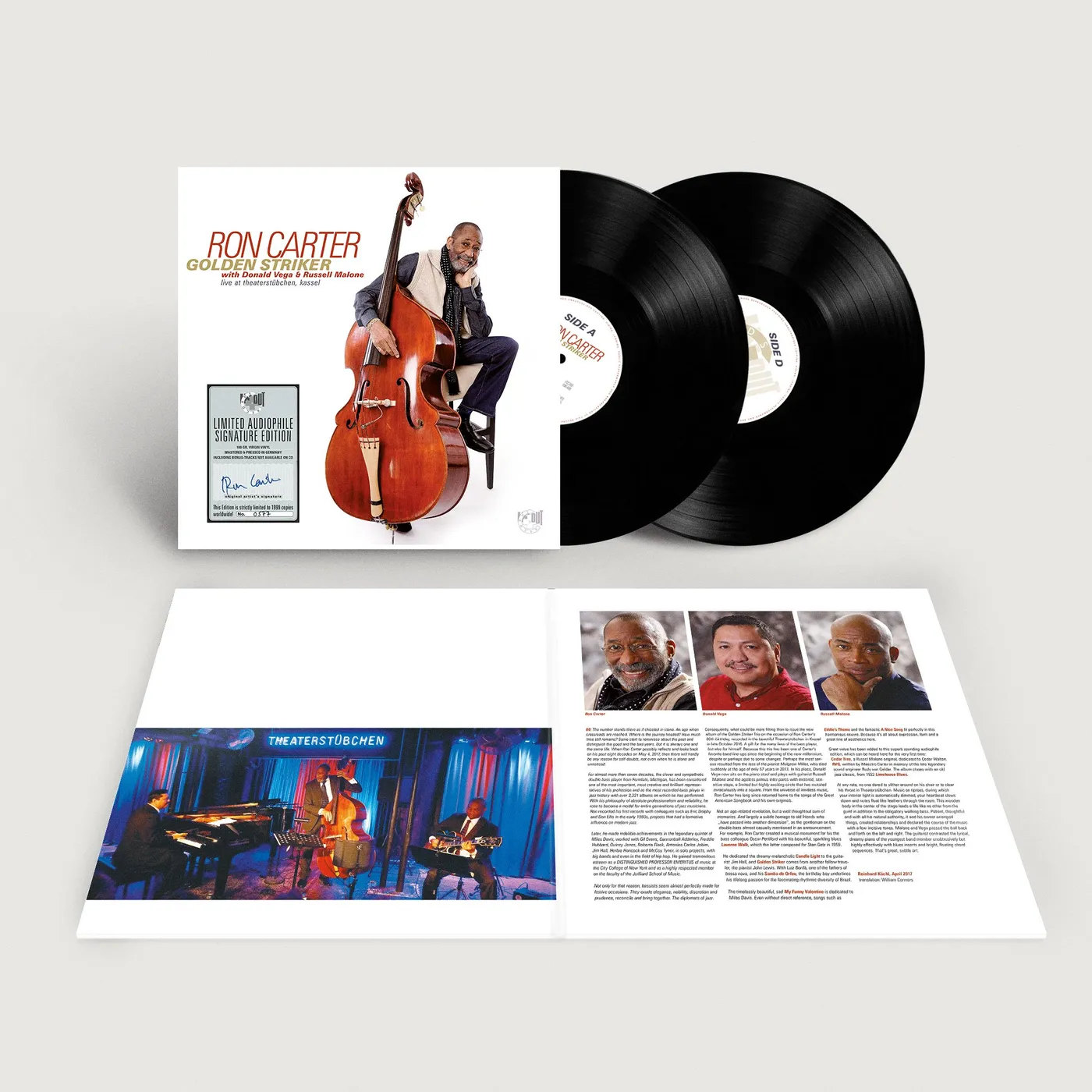 Ron Carter The Golden Striker Trio - Limited Audiophile Signed Edition