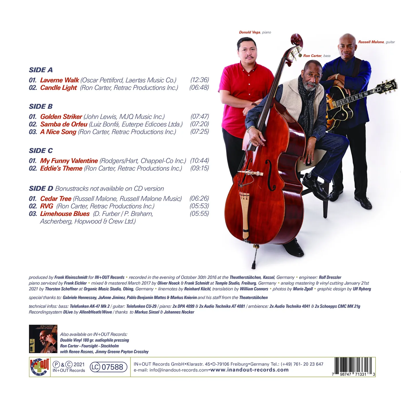 Ron Carter The Golden Striker Trio Live in Kassel
