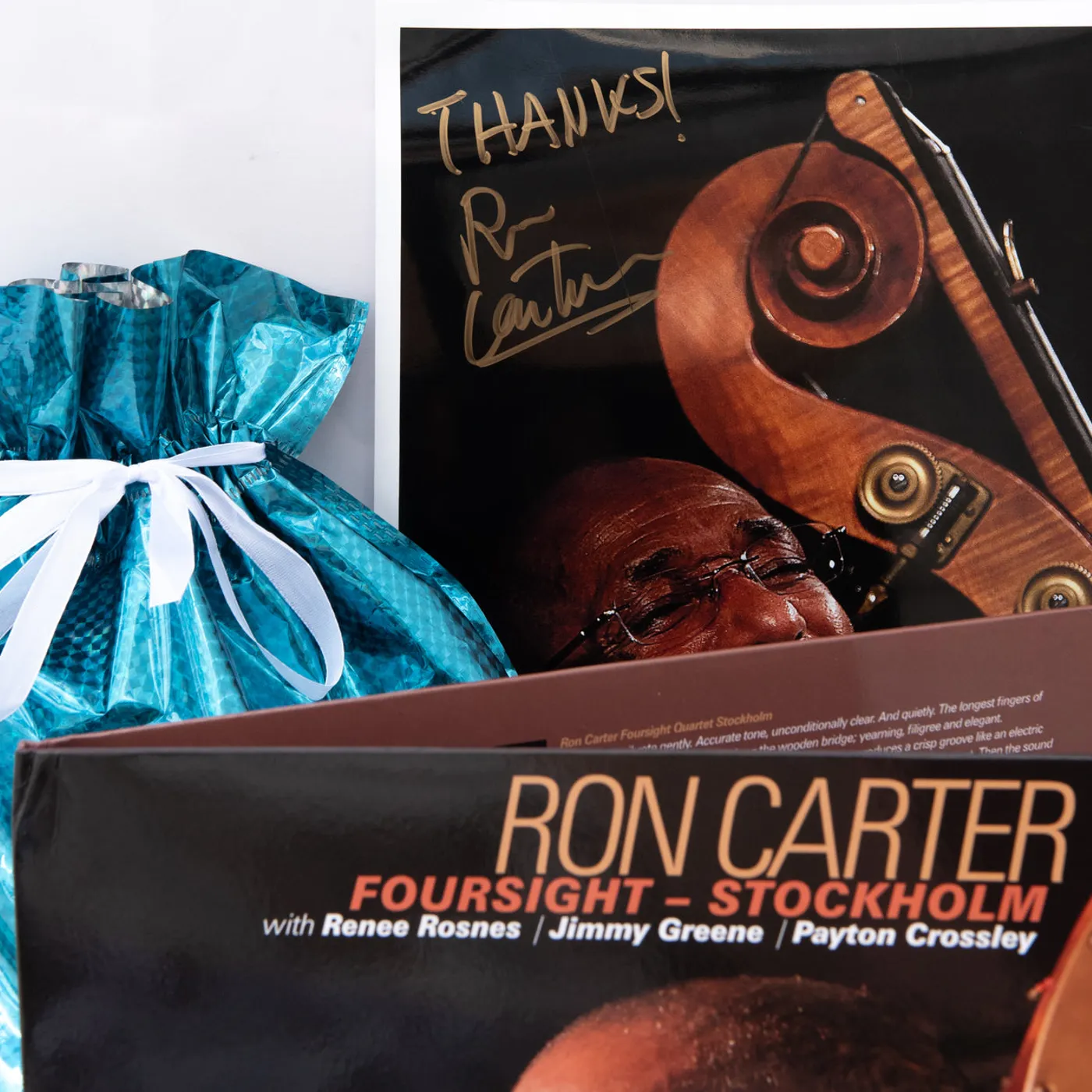 Black Friday - Autographed Ron Carter Double Vinyl Album & Poster