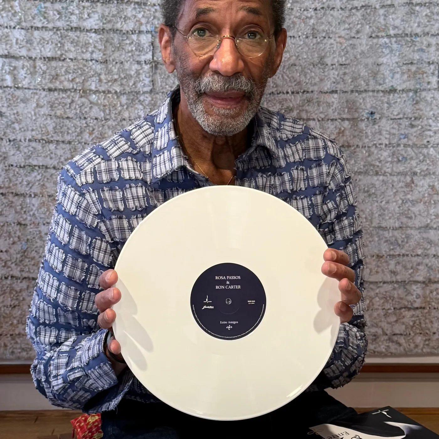 Ron Carter Entre Amigos Autographed White Vinyl Album