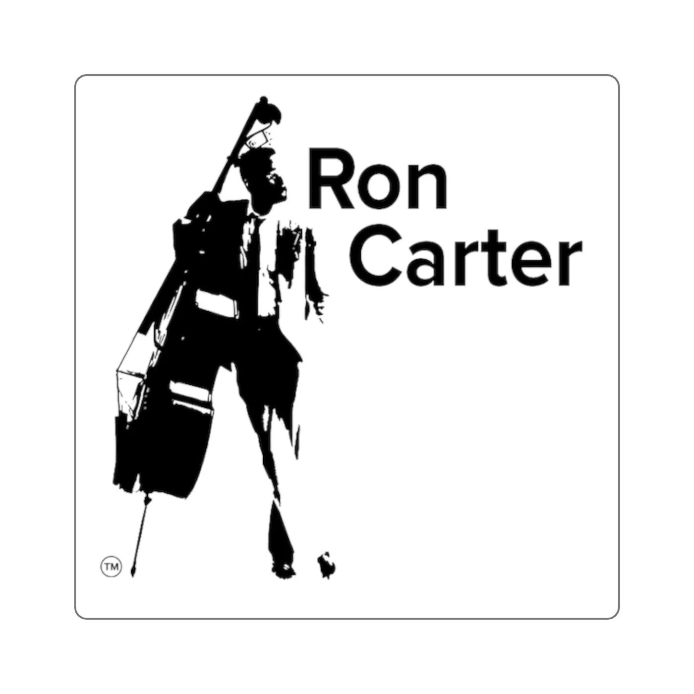  Ron Carter Jazz Sticker (Square)