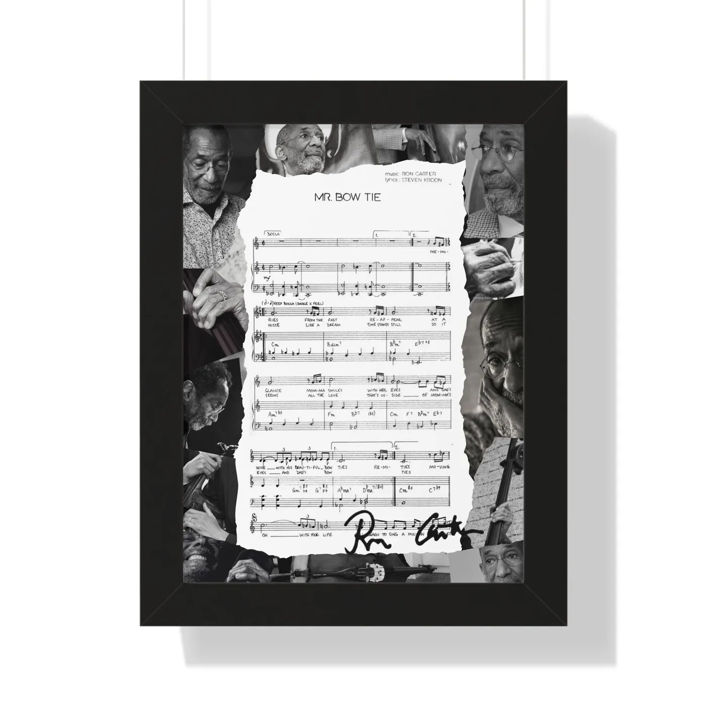 Ron Carter Framed Father's Day Poster