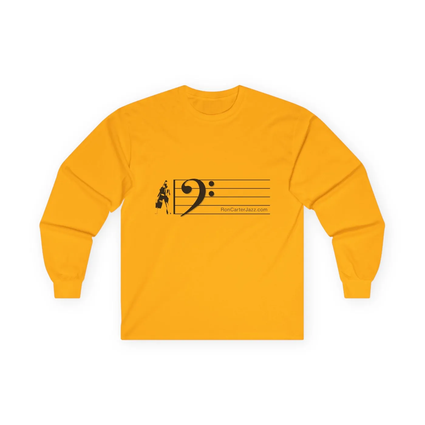 Ron Carter Bass Clef Long Sleeved Shirt