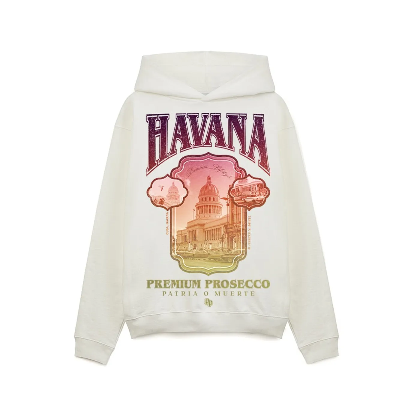 CR BLACKS Premium Havana Hoodie Ivory