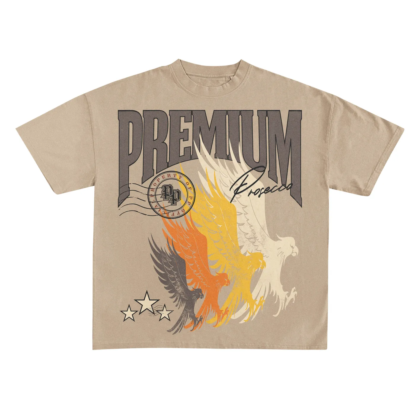 CR BLACKS Premium Diaspora Graphic Tee (Khaki)