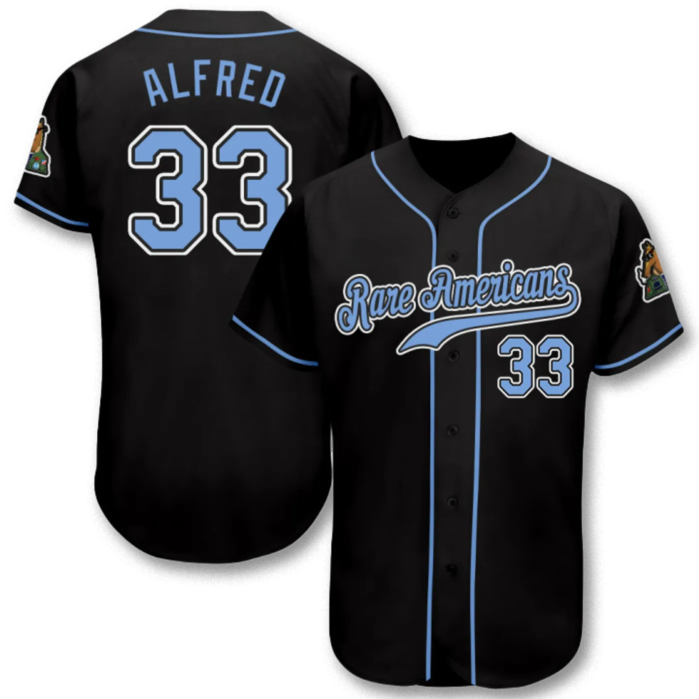 Rare Americans Alfred Baseball Jersey