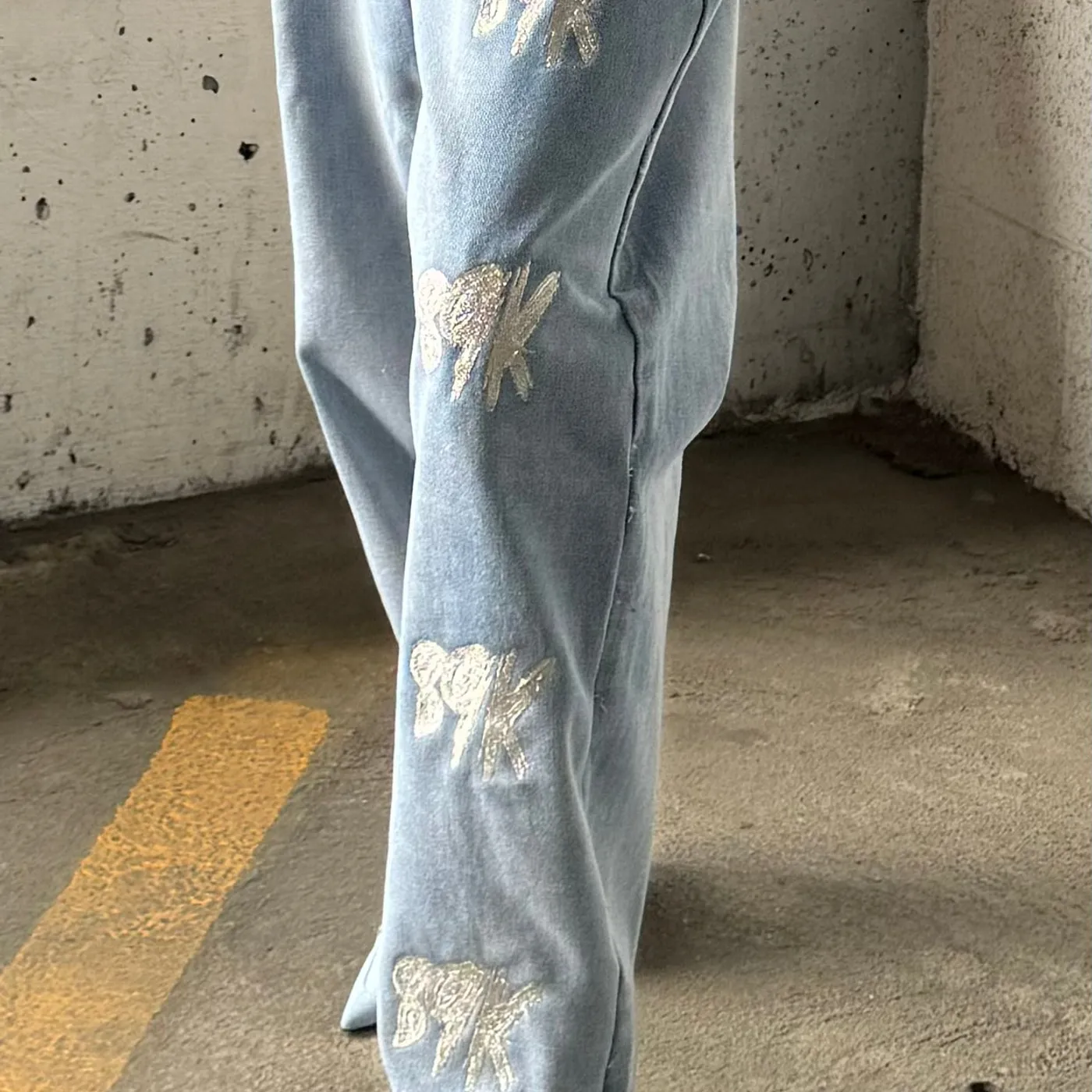 89K The Palm Jeans in Platinum