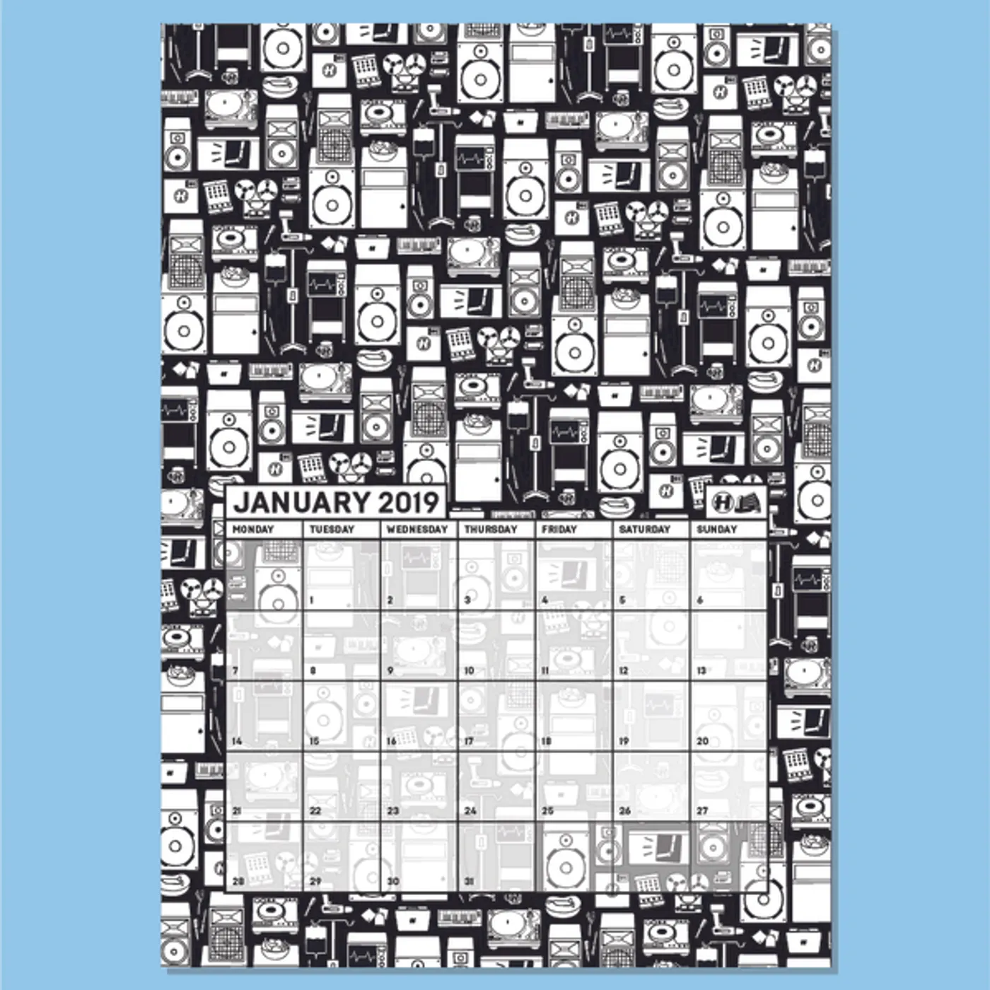 Hospital Records Wall Calendar 2019