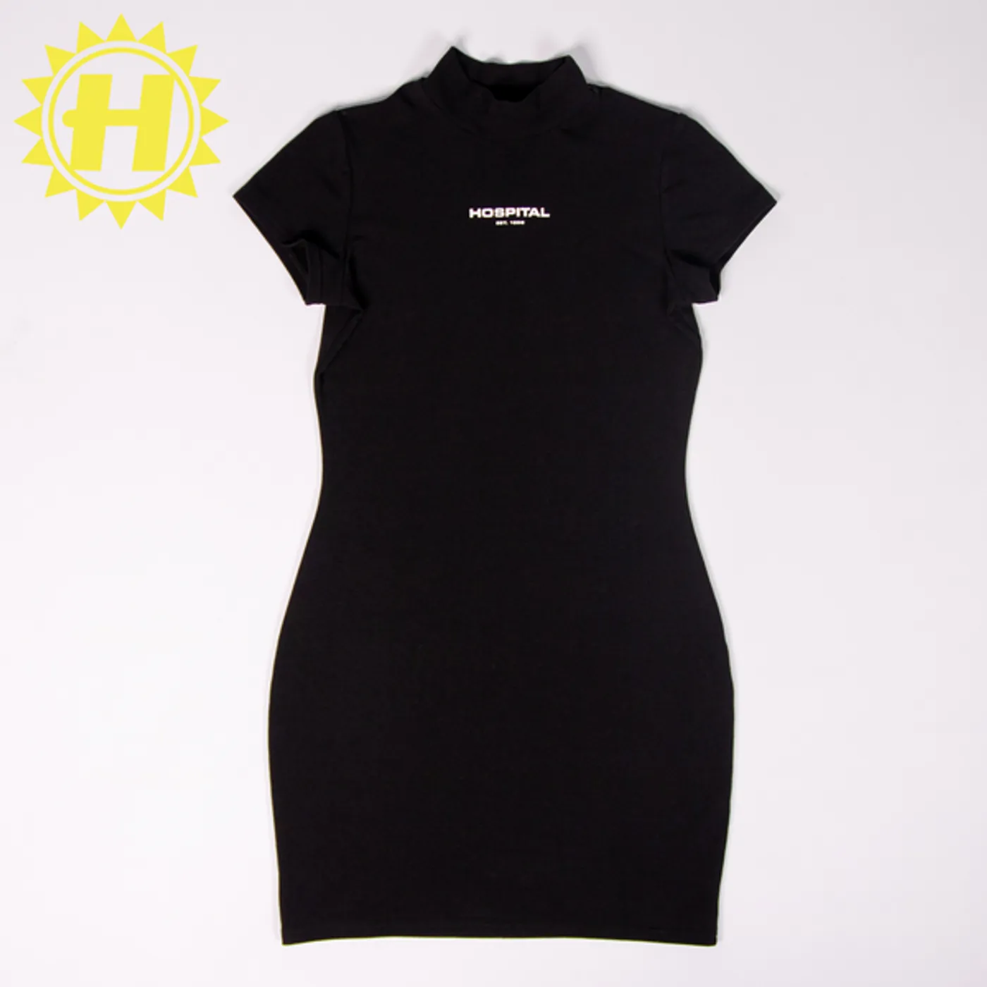 Hospital Records Bodycon Dress - Black