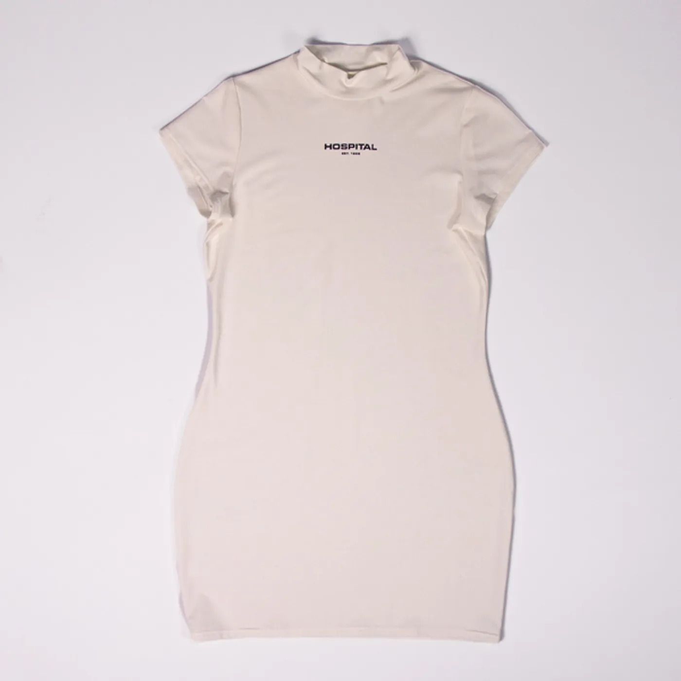 Hospital Records Bodycon Dress - White