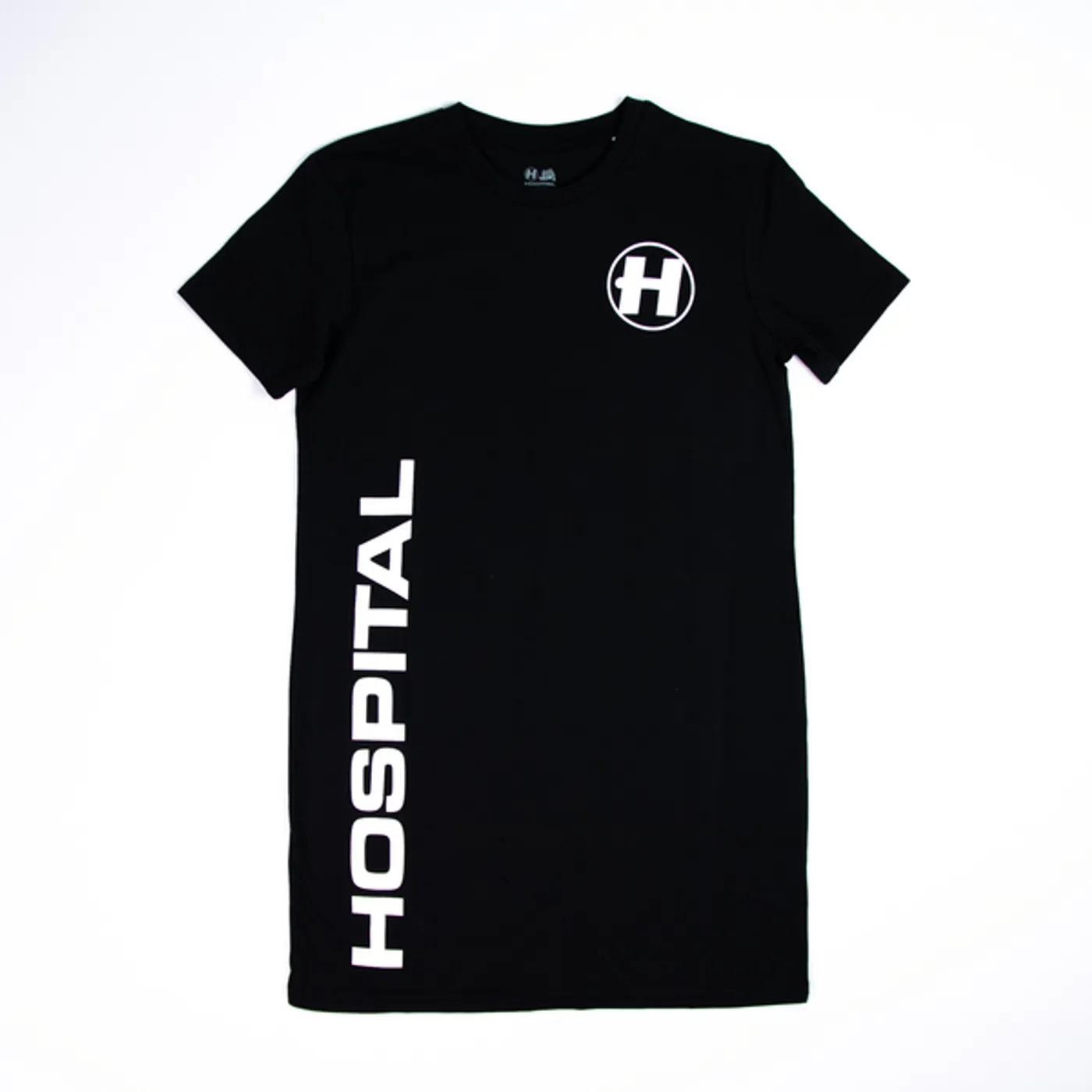 Hospital Records T-Shirt Dress - Black