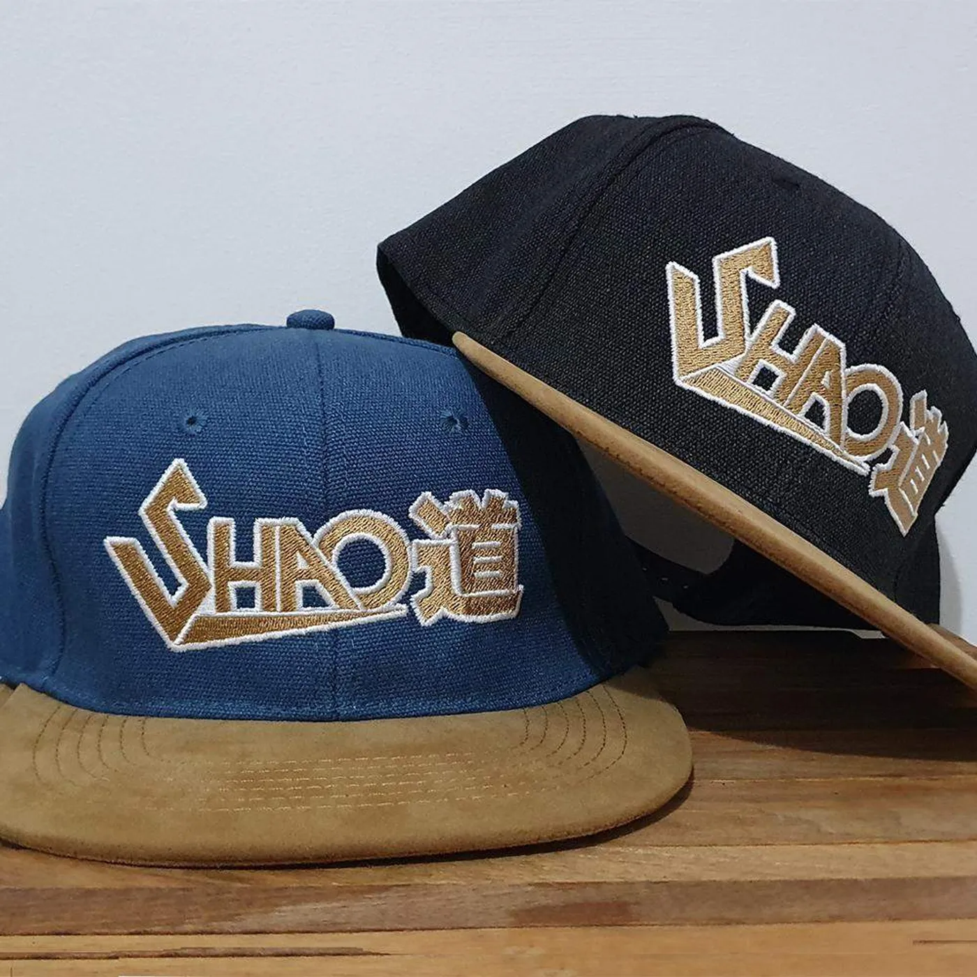 Shao Dow Shao道 Denim & Suede Peak SnapBack