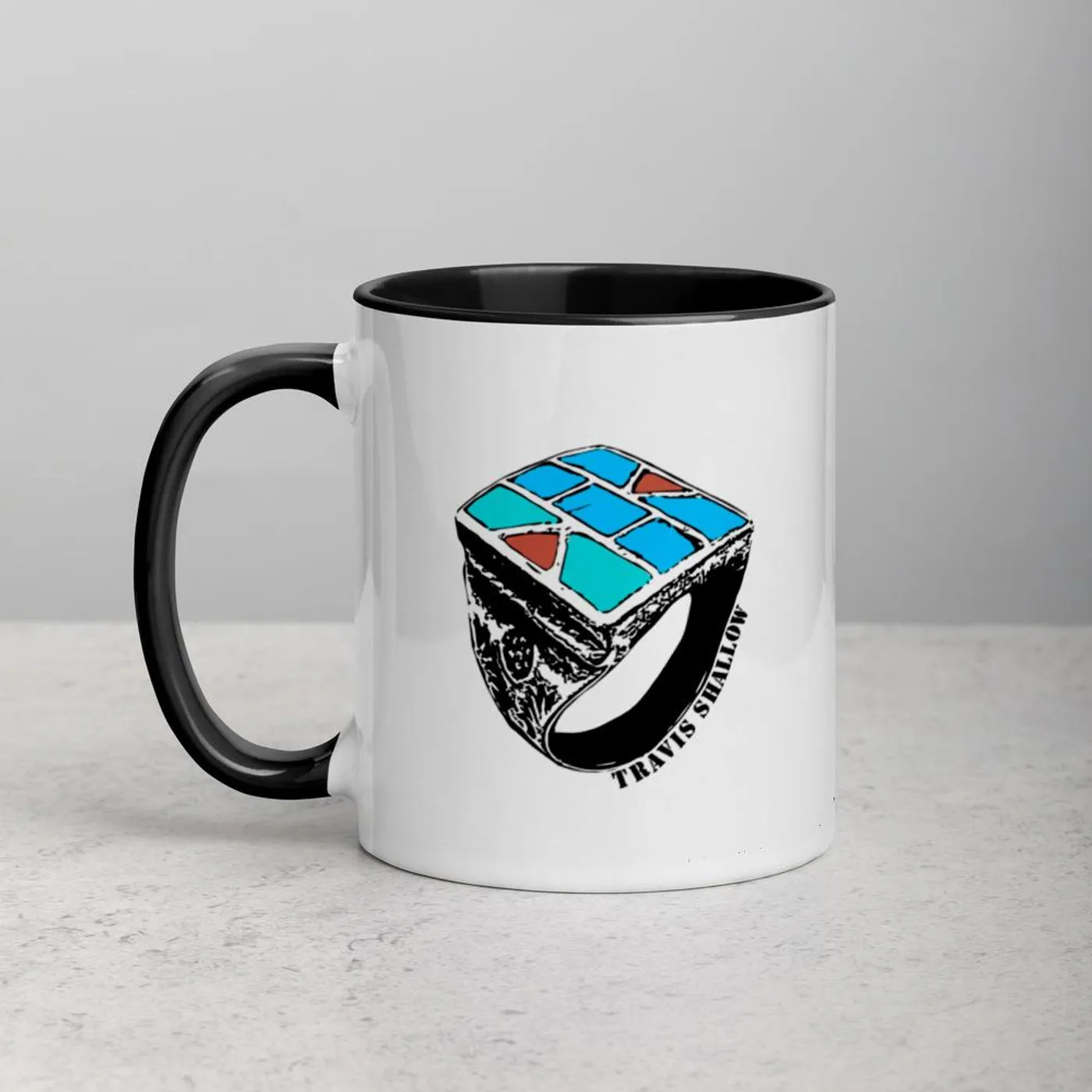 Travis Shallow Mug w/ Color Inside