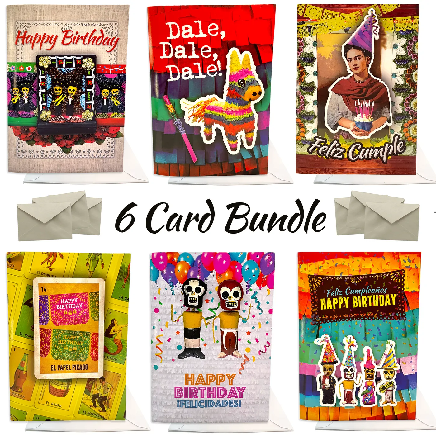 Mariachi Nuevo Tecalitlán Musical Greeting Cards - 6 Card Bundle