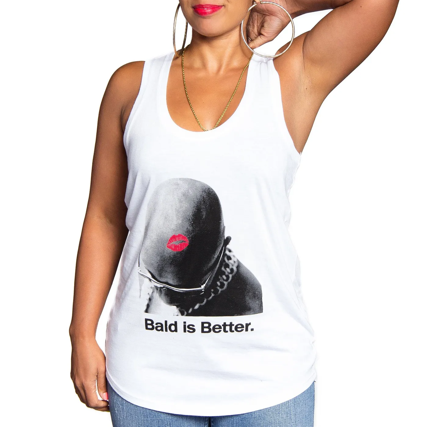 Isaac Hayes Bald Is Better Slouchy Tank
