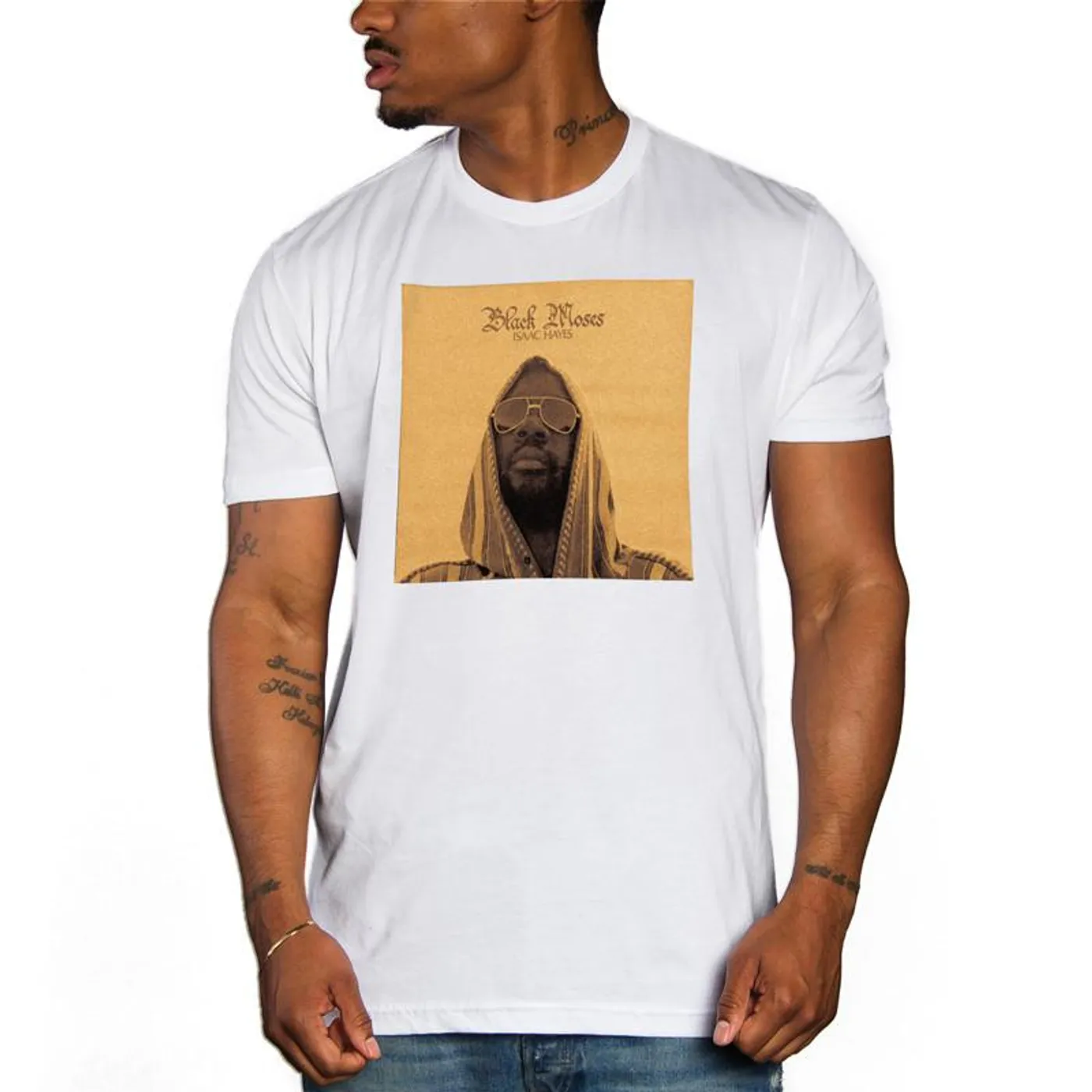 Isaac Hayes Black Moses Album Cover Tee