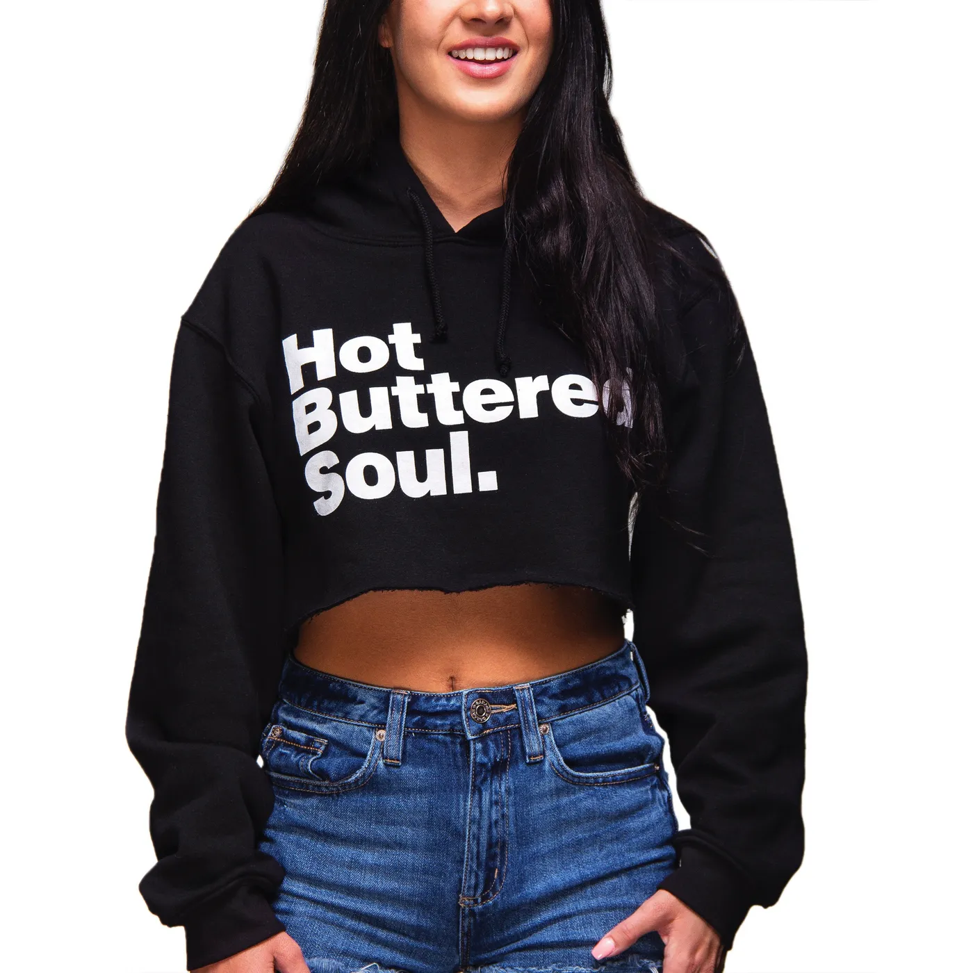 Isaac Hayes Hot Buttered Soul Cropped Hoodie