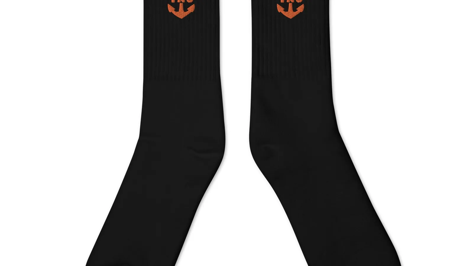 Olanzo Carver ANCHOR LOGO SOCKS - B. ORANGE MOTIF