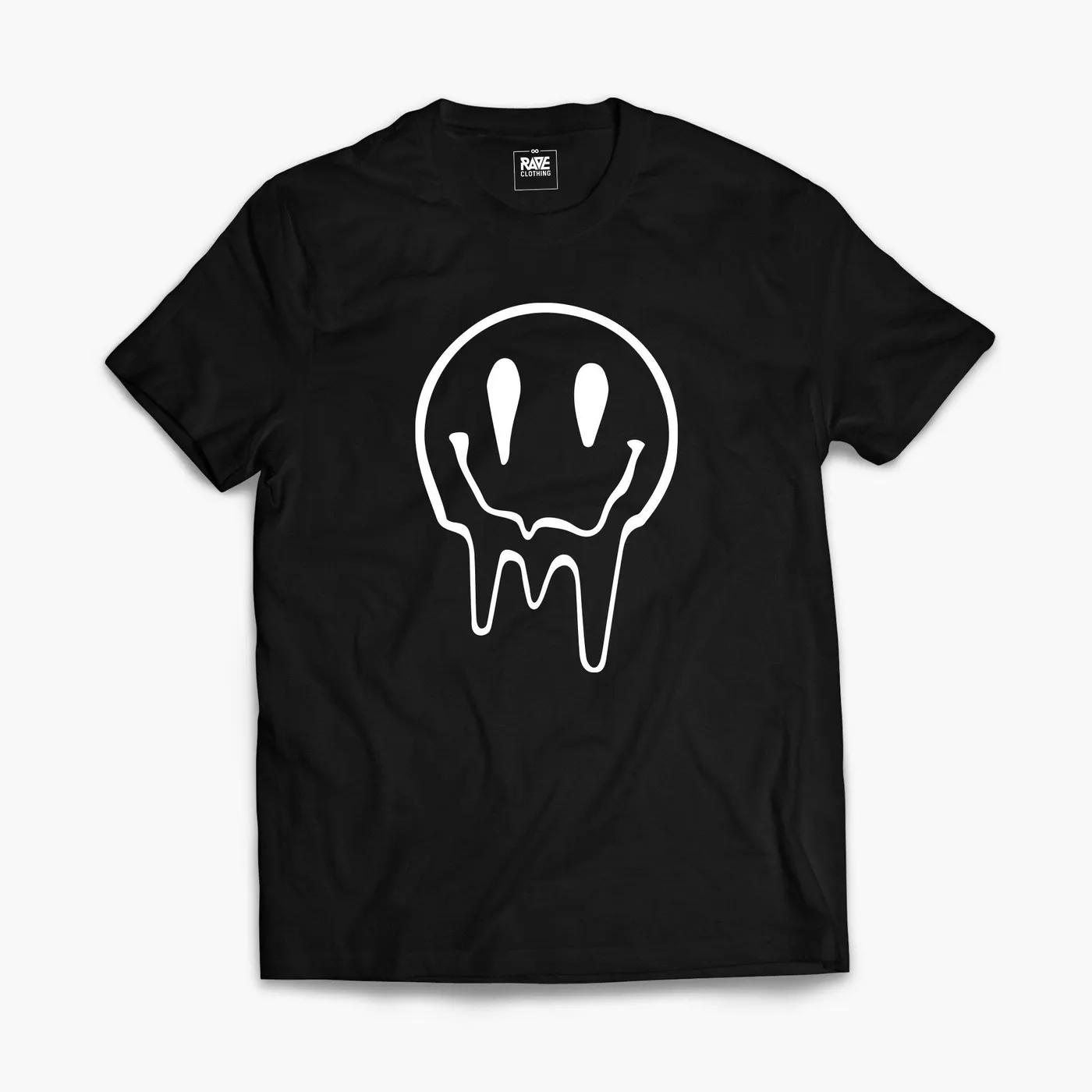 Rave Clothing Acid Smiley T-Shirt in schwarz