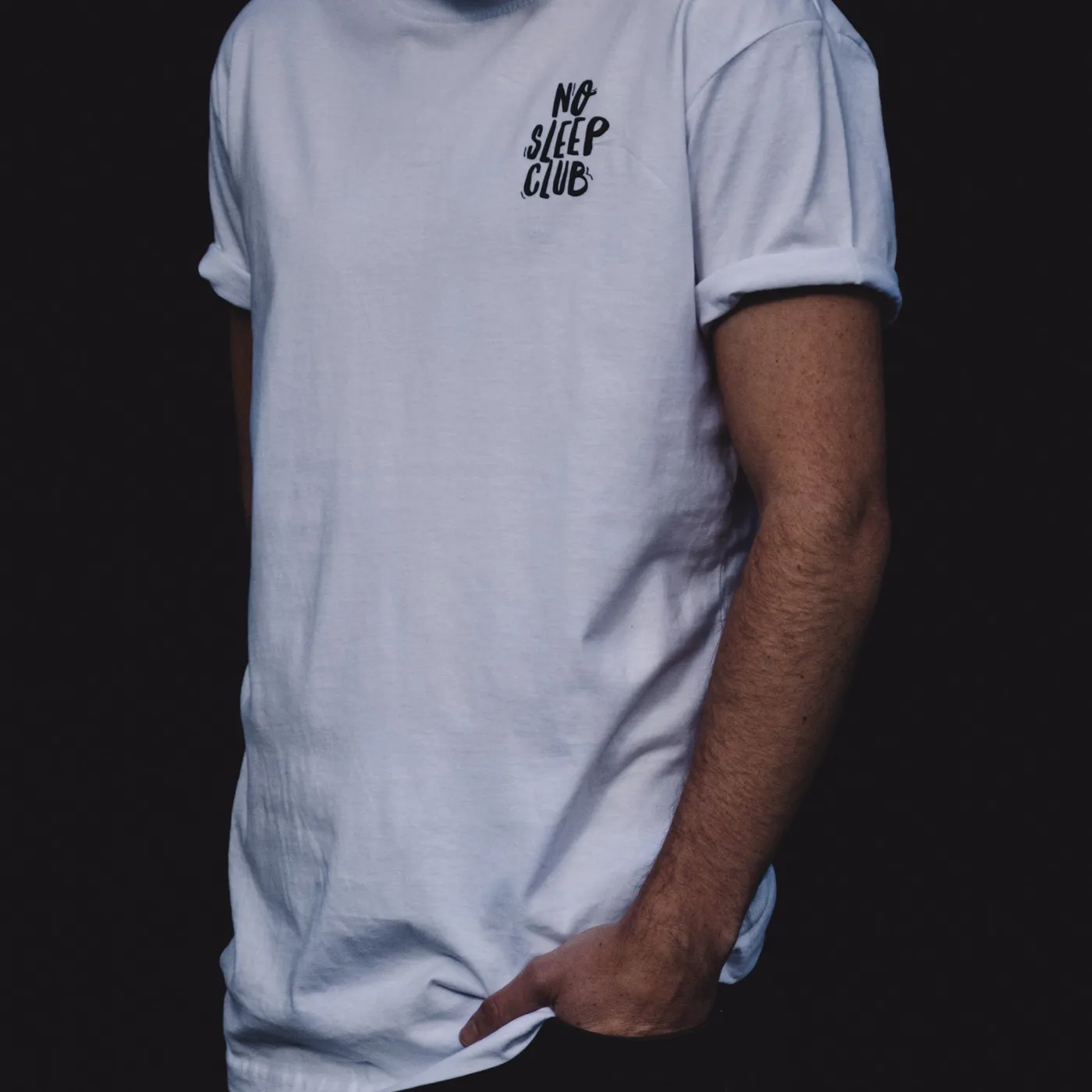 Rave Clothing No Sleep Club T-Shirt in weiß