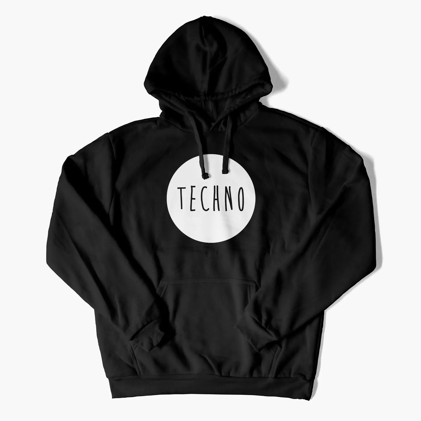 Rave Clothing Techno Hoodie in schwarz