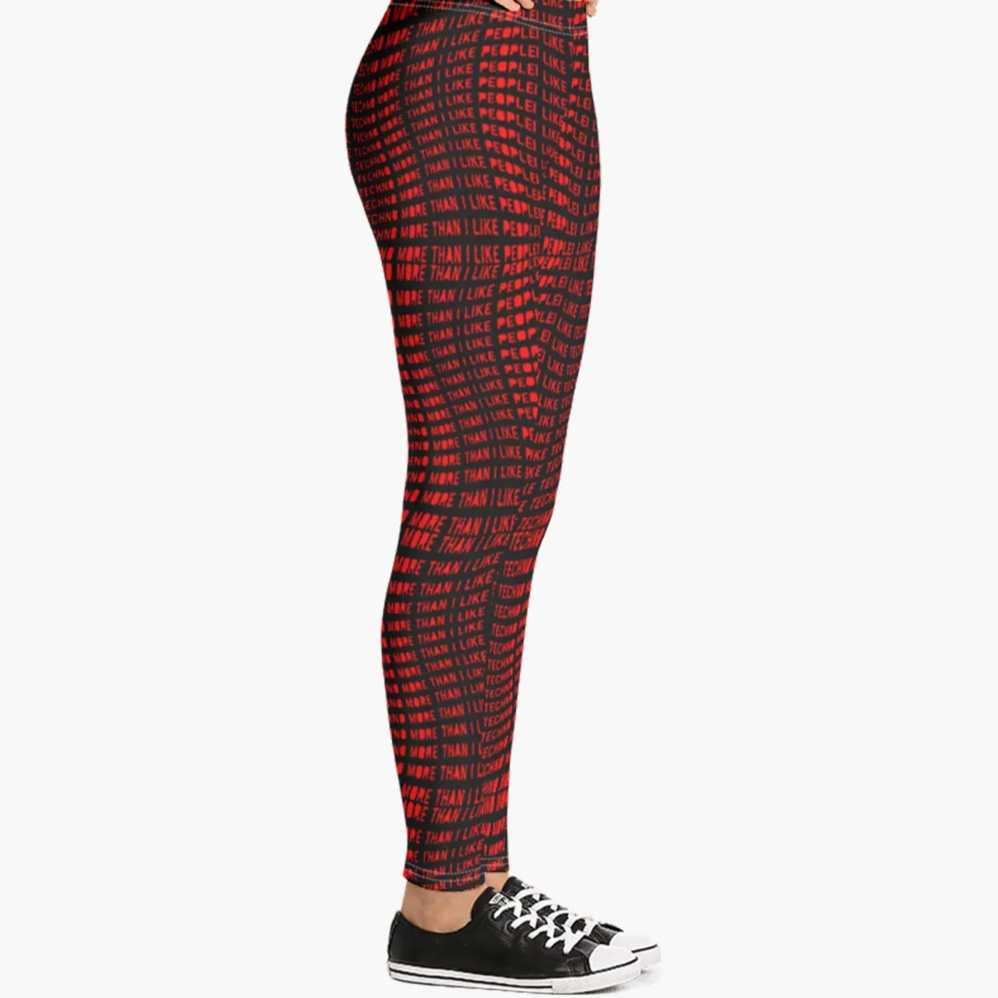 Rave Clothing I Like Techno More Than I Like People Leggings