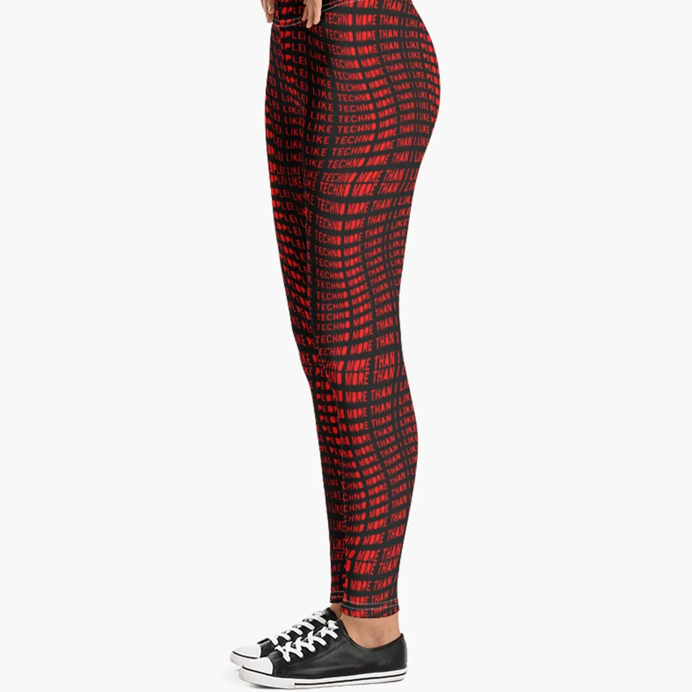 Rave Clothing I Like Techno More Than I Like People Leggings