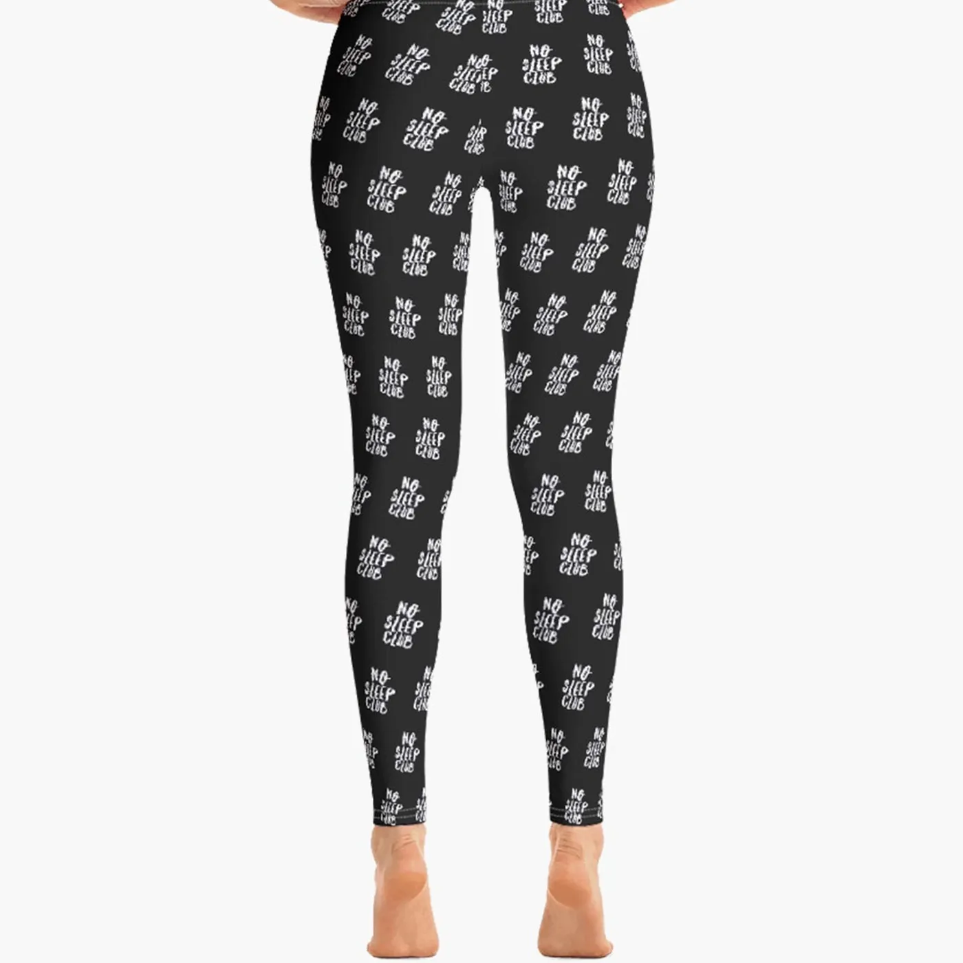 Rave Clothing No Sleep Club Pattern Leggings