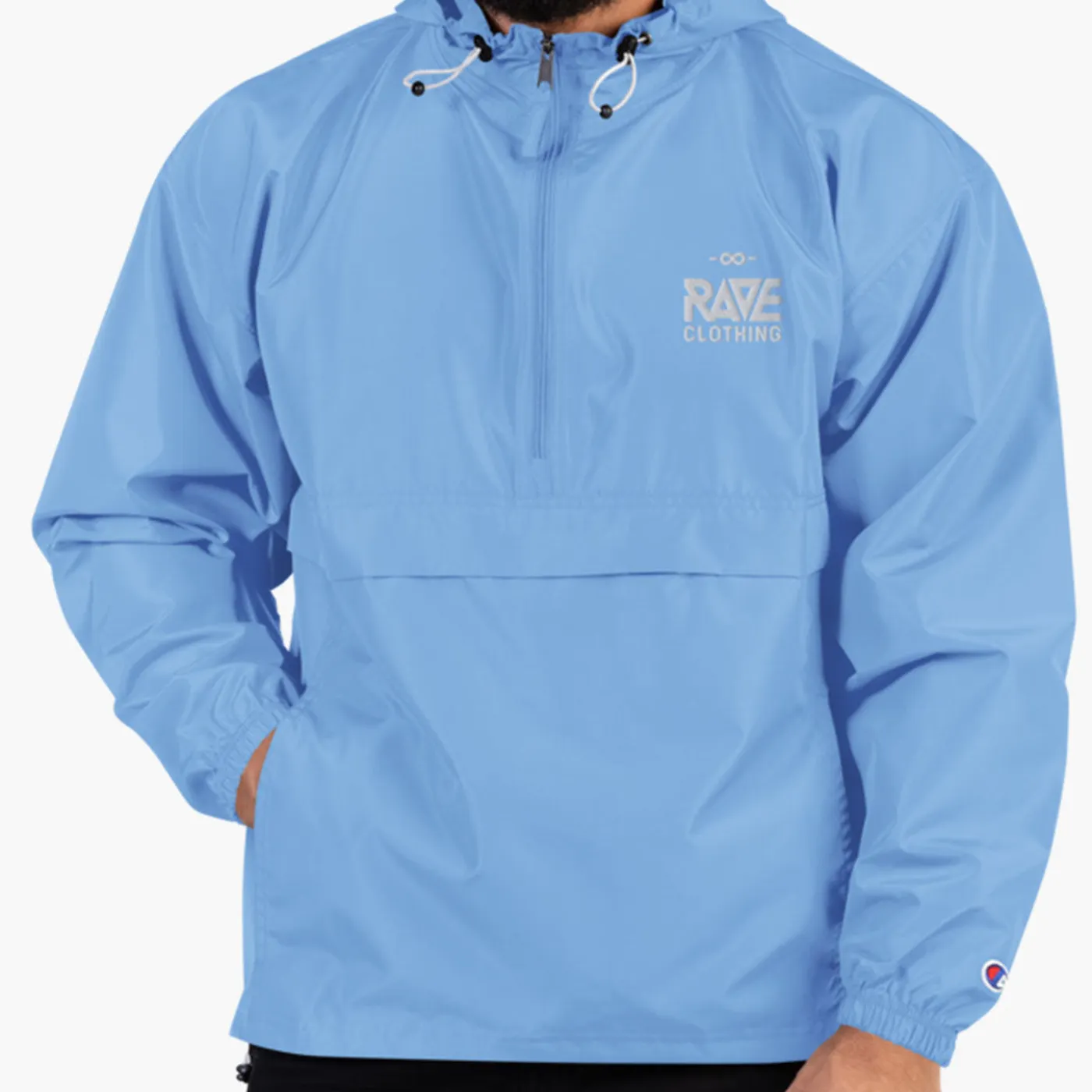 Rave Clothing RAVE x Champion Windbreaker lightblue