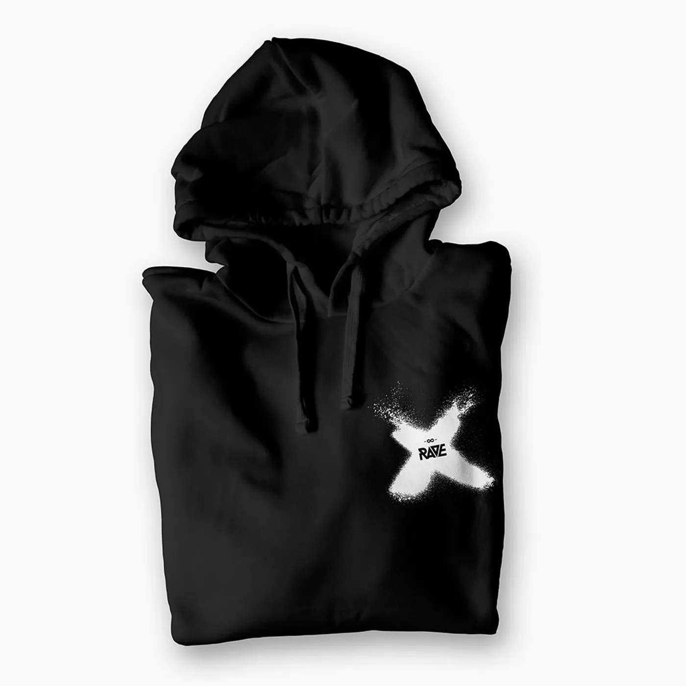 Rave Clothing Techno Wall Hoodie in schwarz
