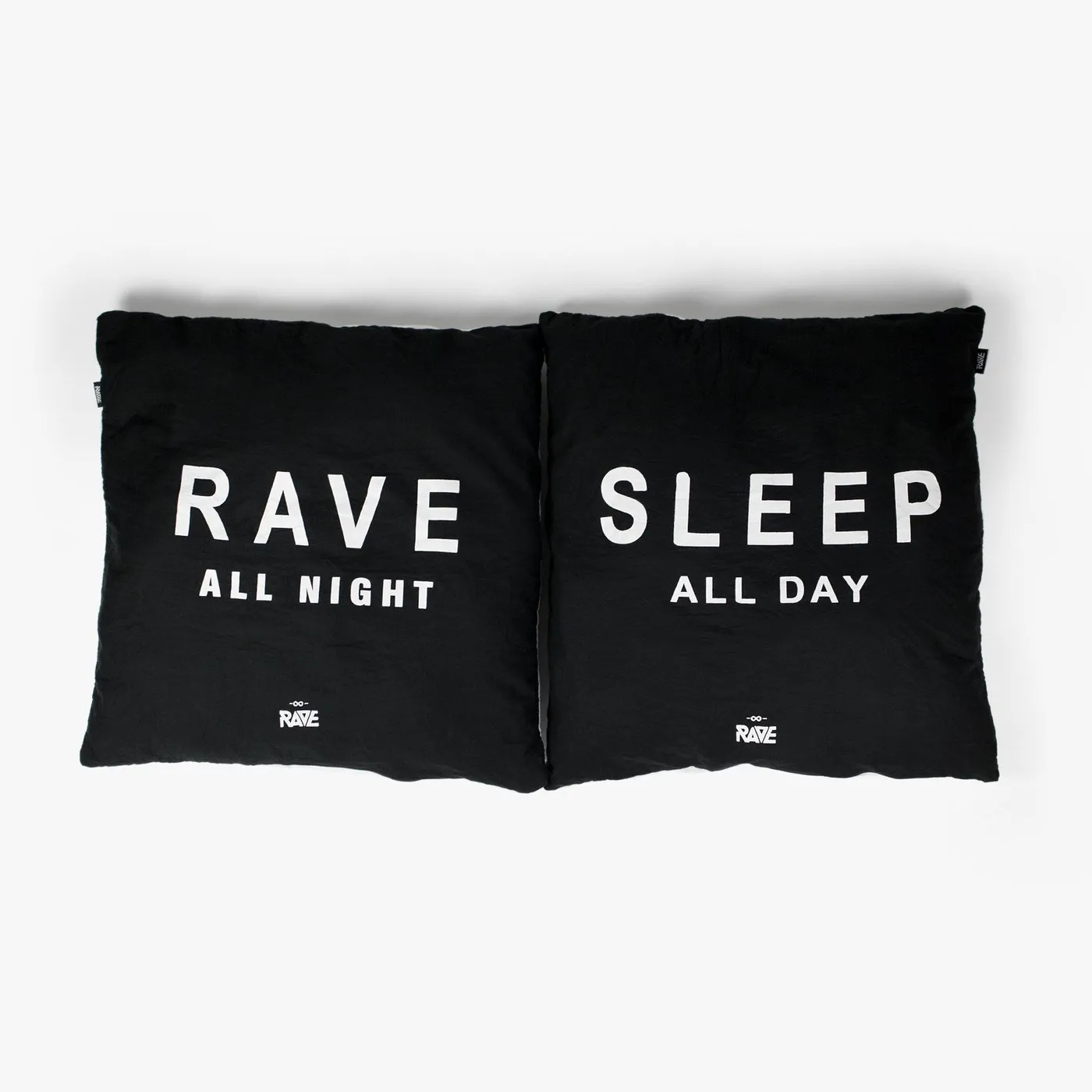 Rave Clothing Rave All Night Sleep All Day Kissen-Set